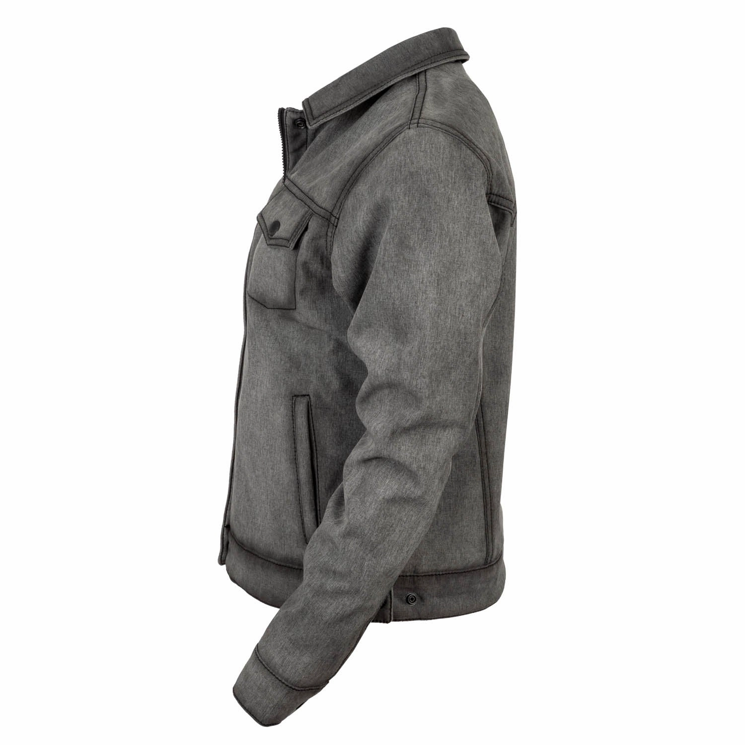 STS Ranchwear Womens Brumby Enzyme Gray 100% Cotton Softshell Jacket ElasticWaistband