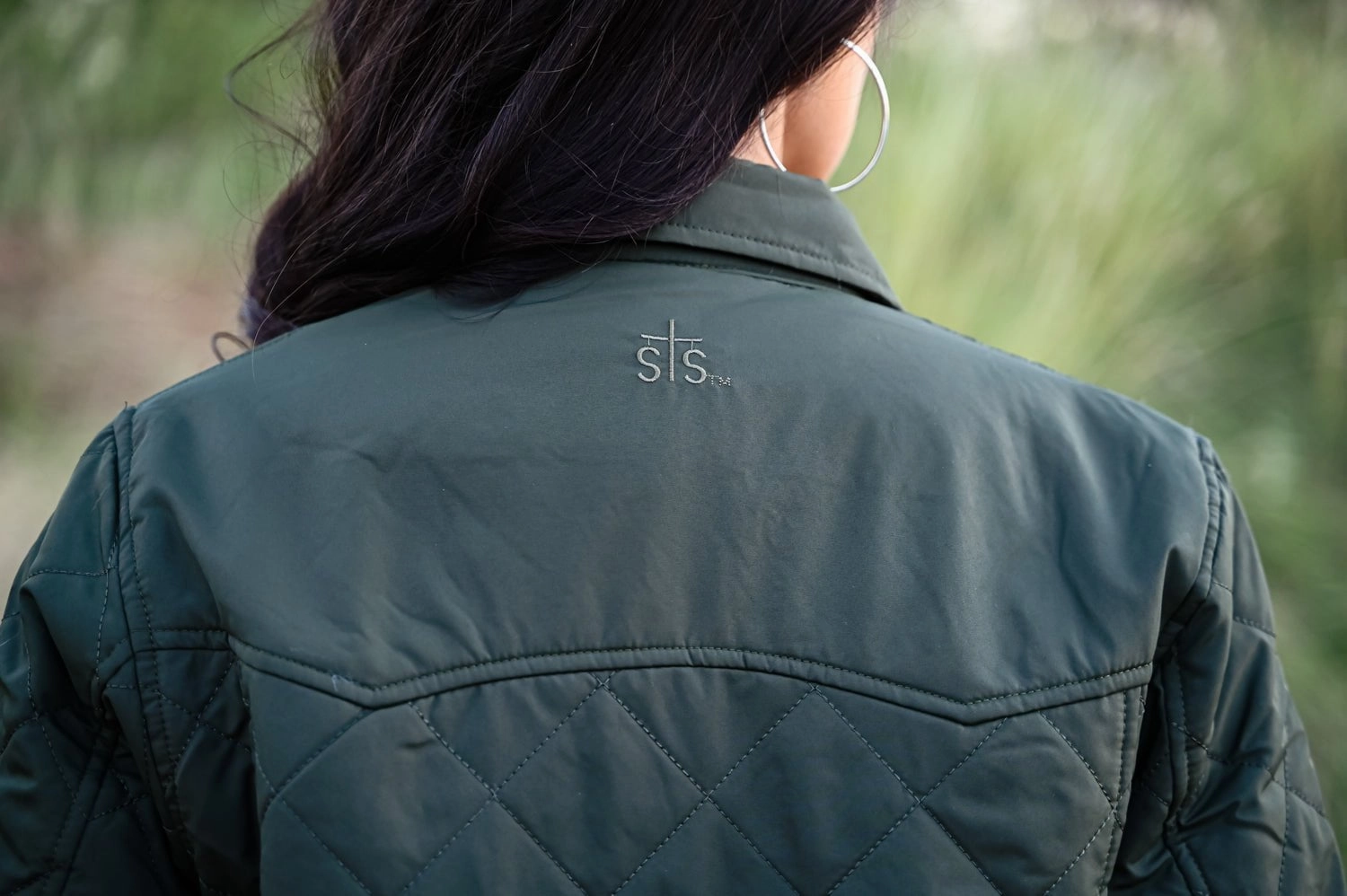 Comfy Fit Piece Micro Perforated Panels STS Ranchwear Womens Cassidy Olive 100% Polyester Softshell Jacket