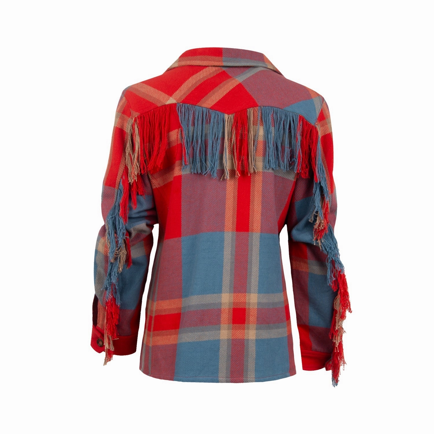 Ventilated Back Panel Temperature Adaptive STS Ranchwear Womens Jessie Plaid-Red/Blue/Yellow 100% Cotton Cotton Jacket