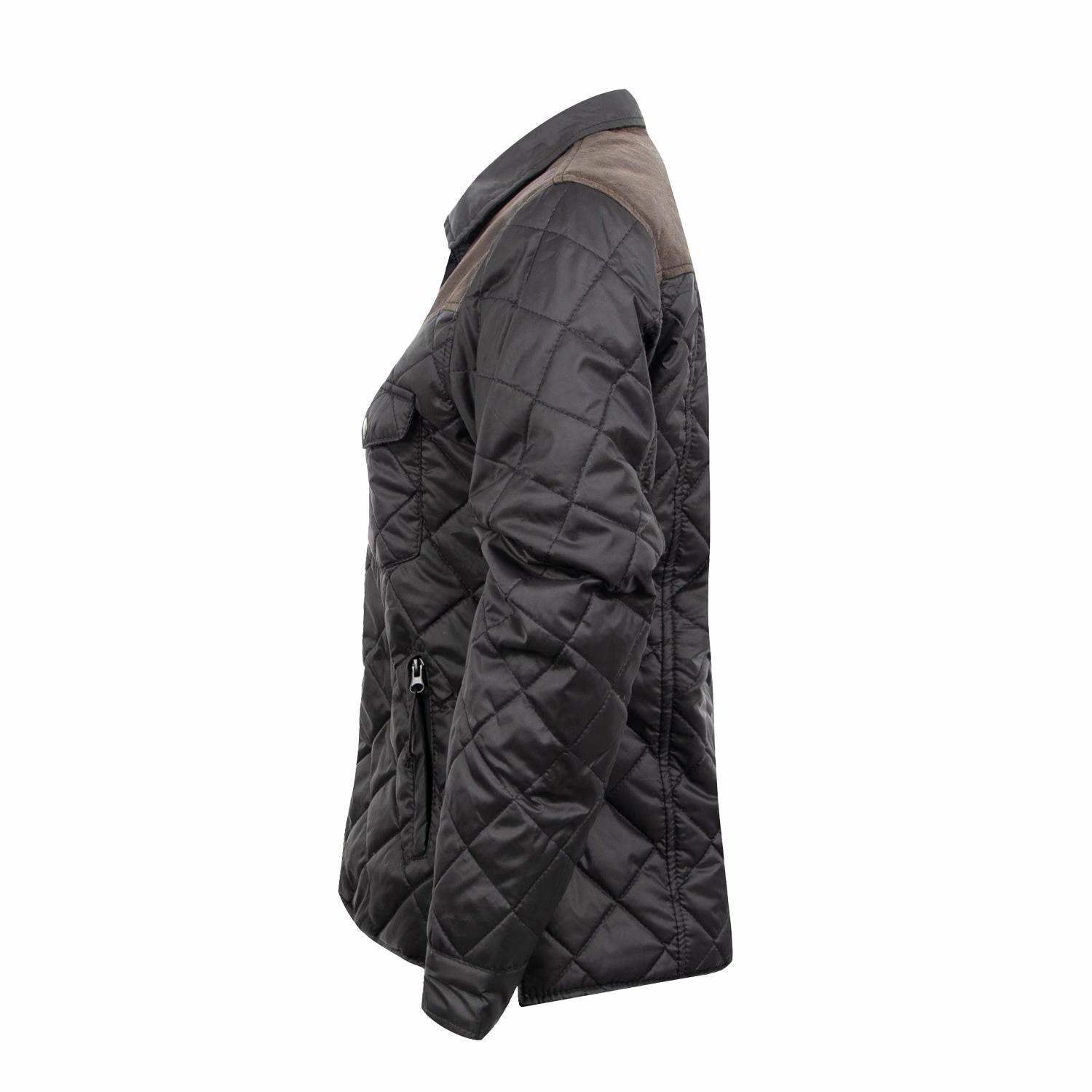 STS Ranchwear Womens Ransom Black 100% Polyester Softshell Jacket Elastic hem Shock Absorbent Padding