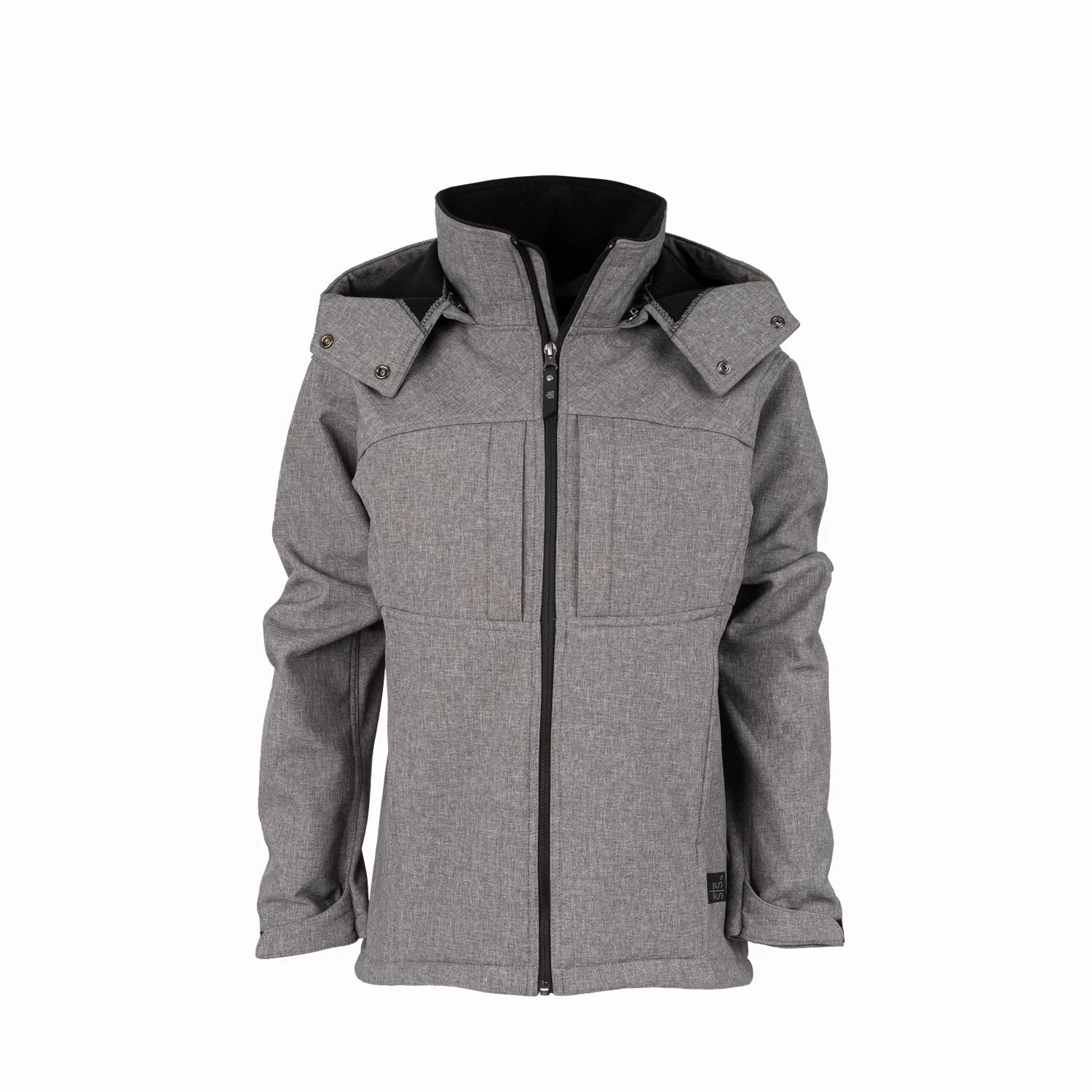 MultiPocket Configuration Ventilation System STS Ranchwear Womens Weston Heather Gray Poly/Spandex Softshell Jacket