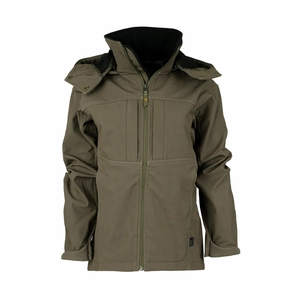 Recycled Material Construction Effortless Look STS Ranchwear Womens Weston Olive Poly/Spandex Softshell Jacket