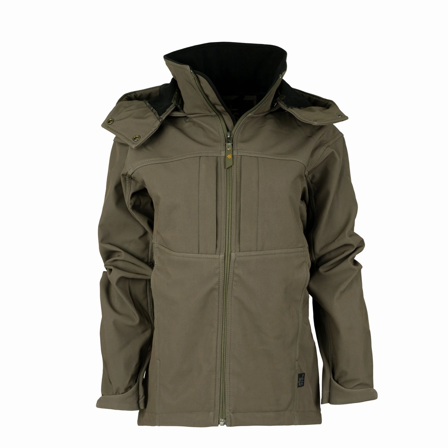 Recycled Material Construction Effortless Look STS Ranchwear Womens Weston Olive Poly/Spandex Softshell Jacket