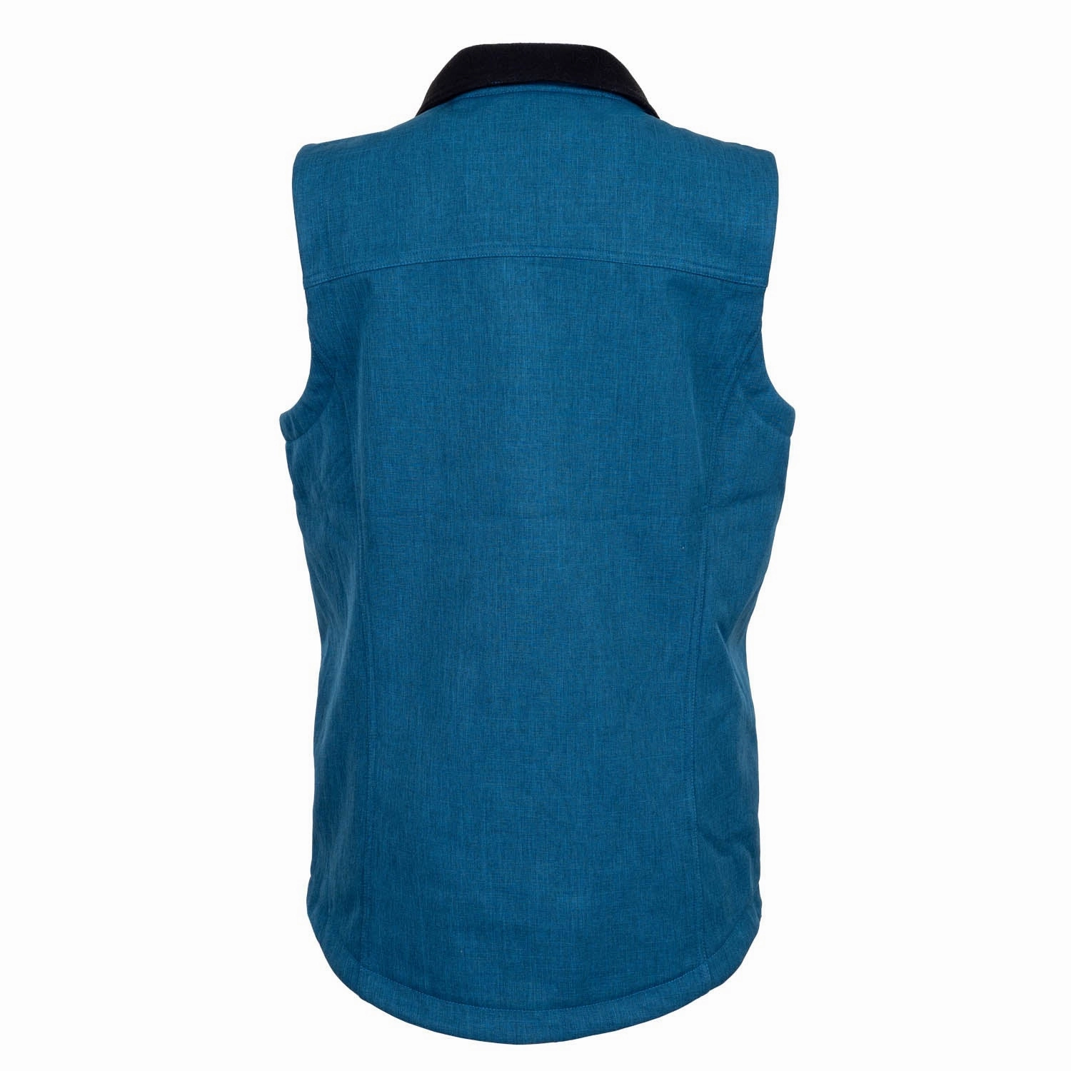 STS Ranchwear Womens Weston Teal Poly/Spandex Softshell Vest FullCoverageHood Durable Double Stitching