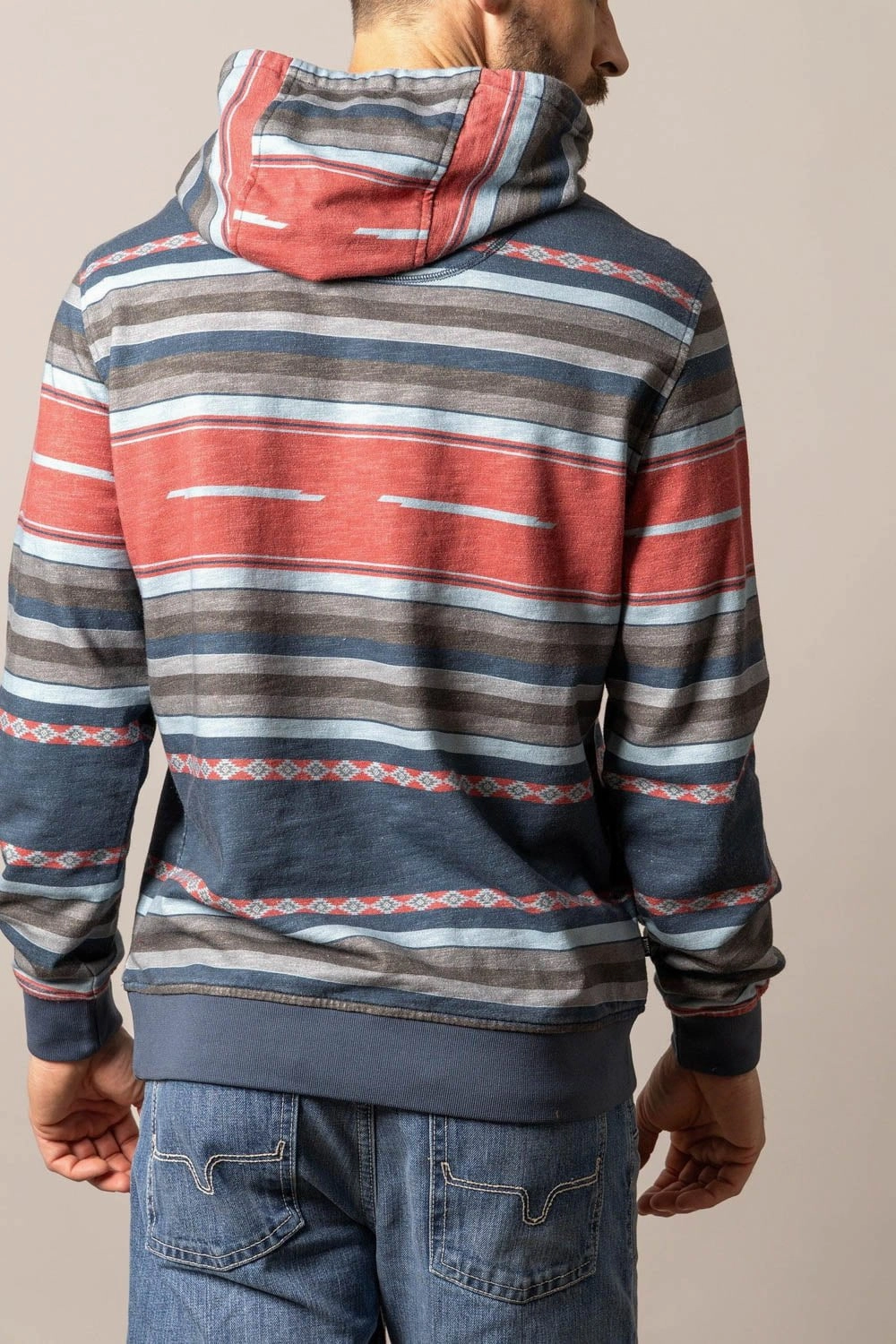 Kimes Ranch Mens Cantura Navy Cotton Blend Hoodie Double Layered Fabric MultiAngleVentilation