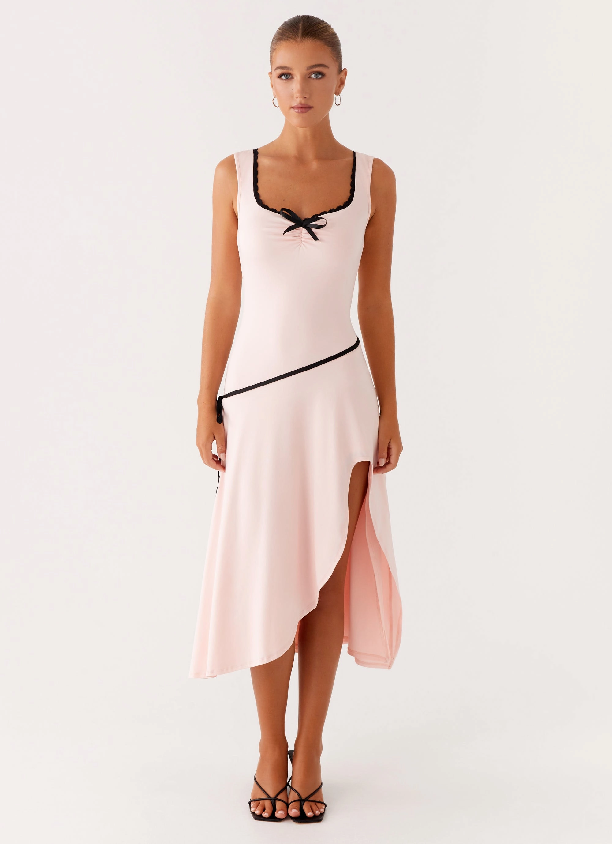 Darlene Midi Dress - Pink Perfect Wear Glam Feel