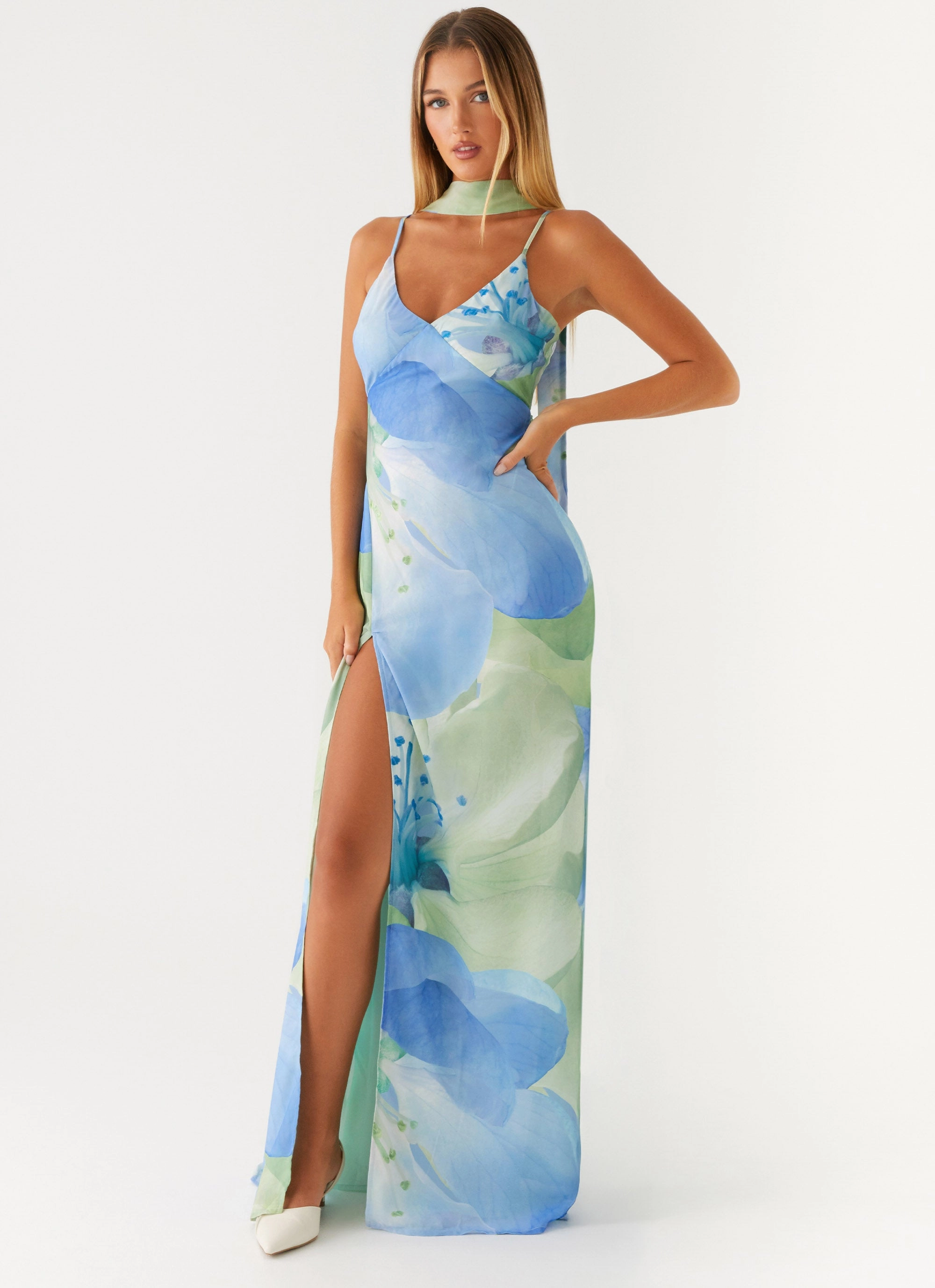 relaxed elegance Comfortable fit for outings Sanctuary Maxi Dress - Flower Print
