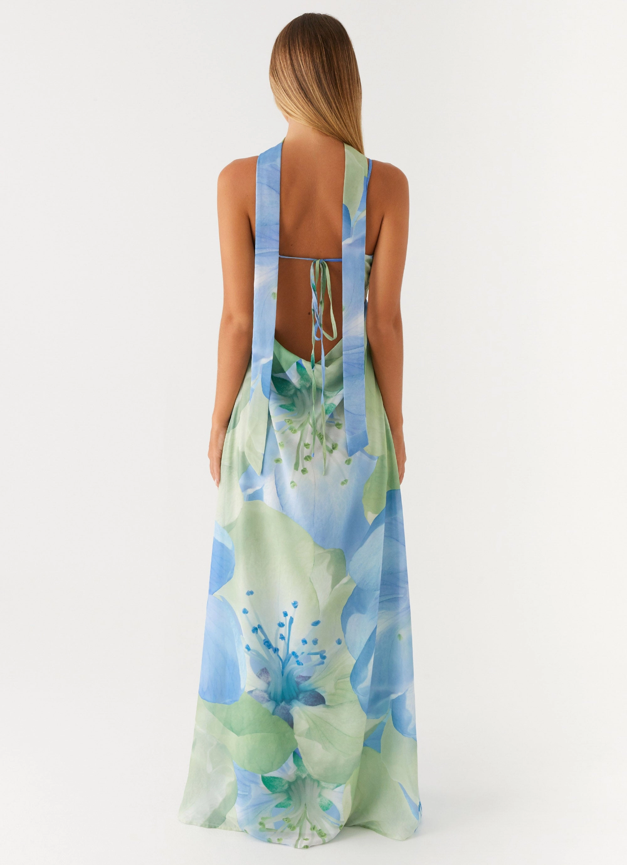 Sanctuary Maxi Dress - Flower Print Modern Puffer