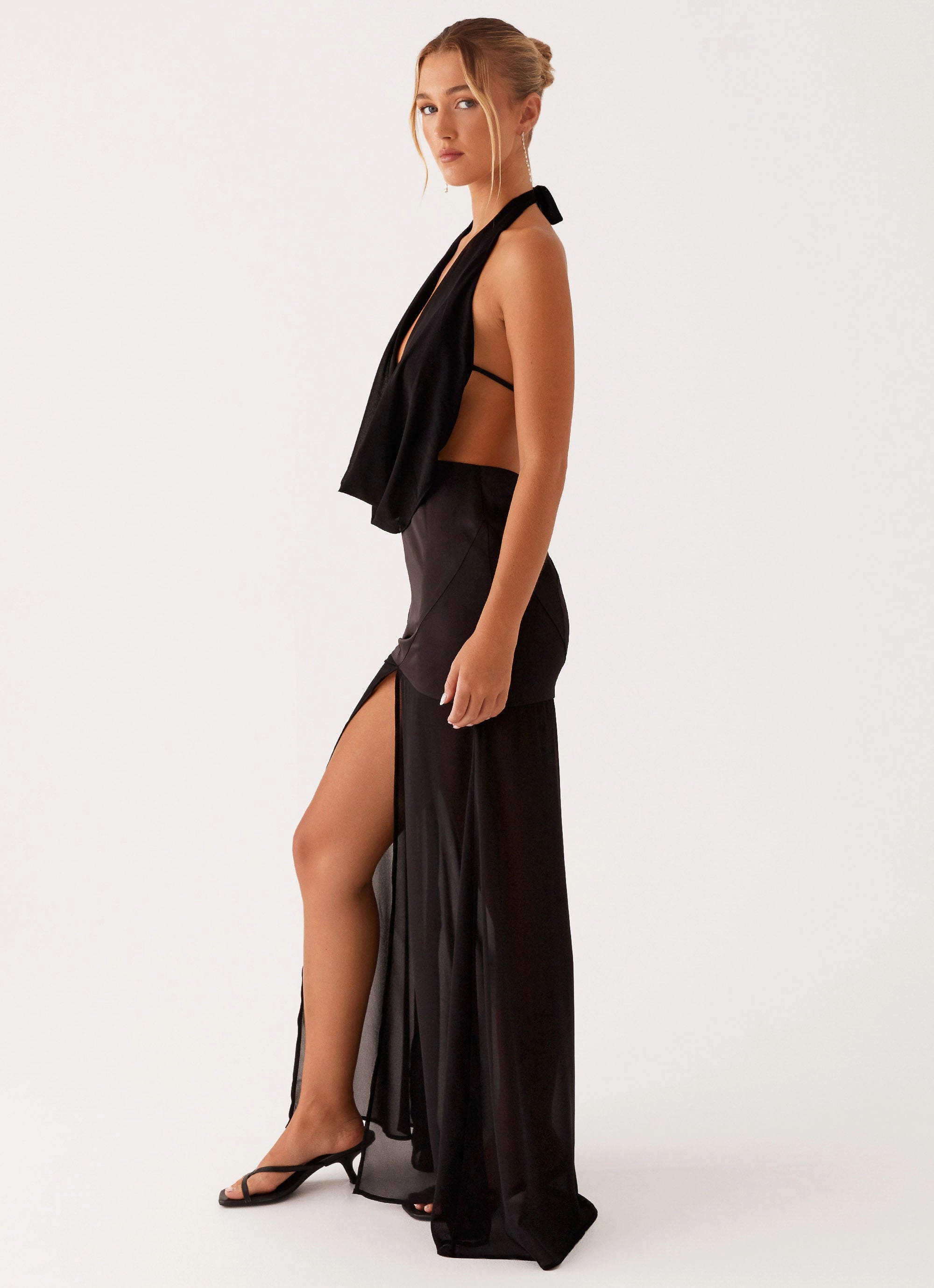 flowy style Fenella Maxi Dress - Black