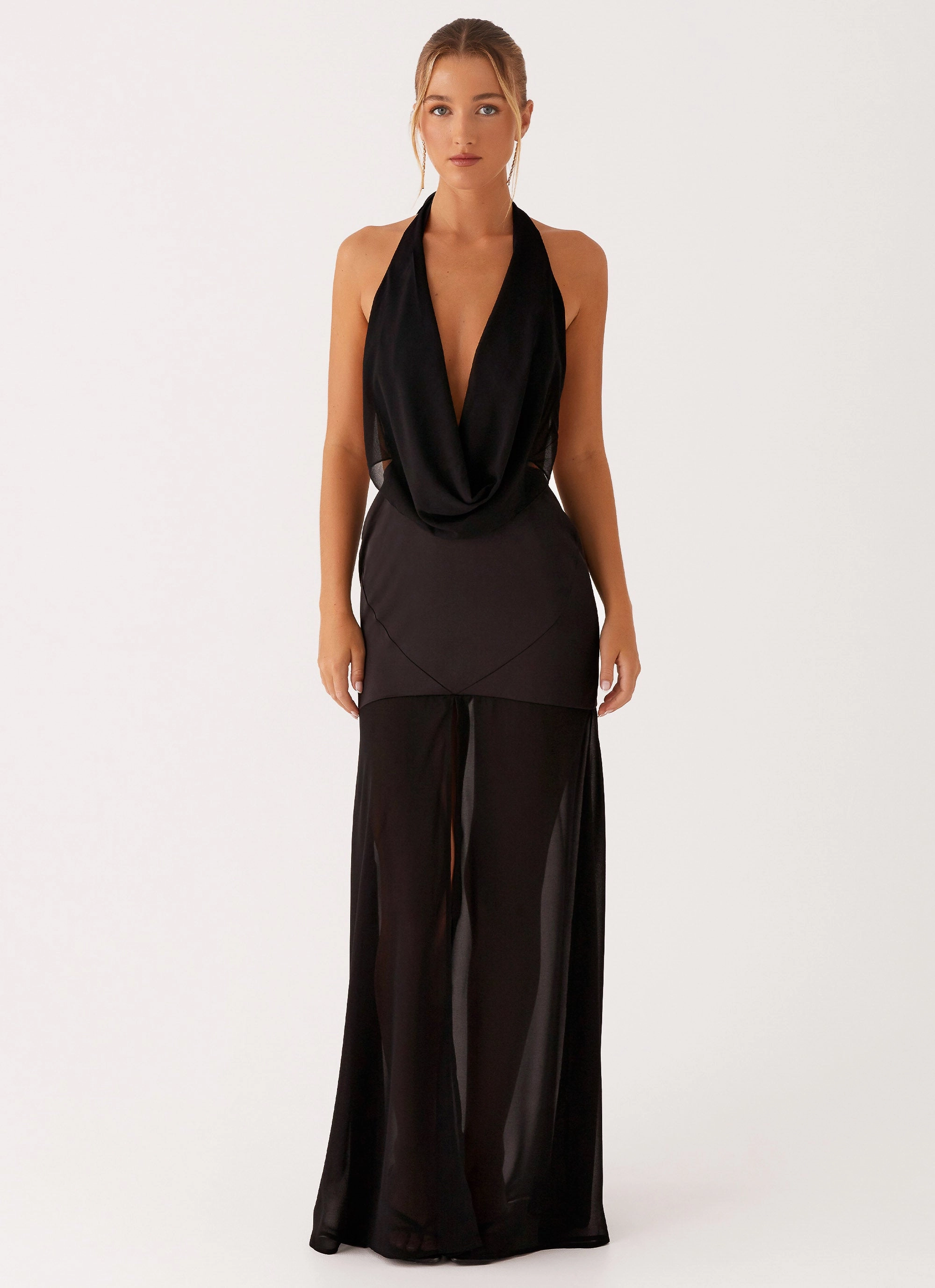 Fenella Maxi Dress - Black Classic Comfort