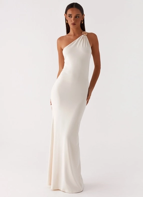 Infinity Maxi Dress - Ivory Insulated Warmth