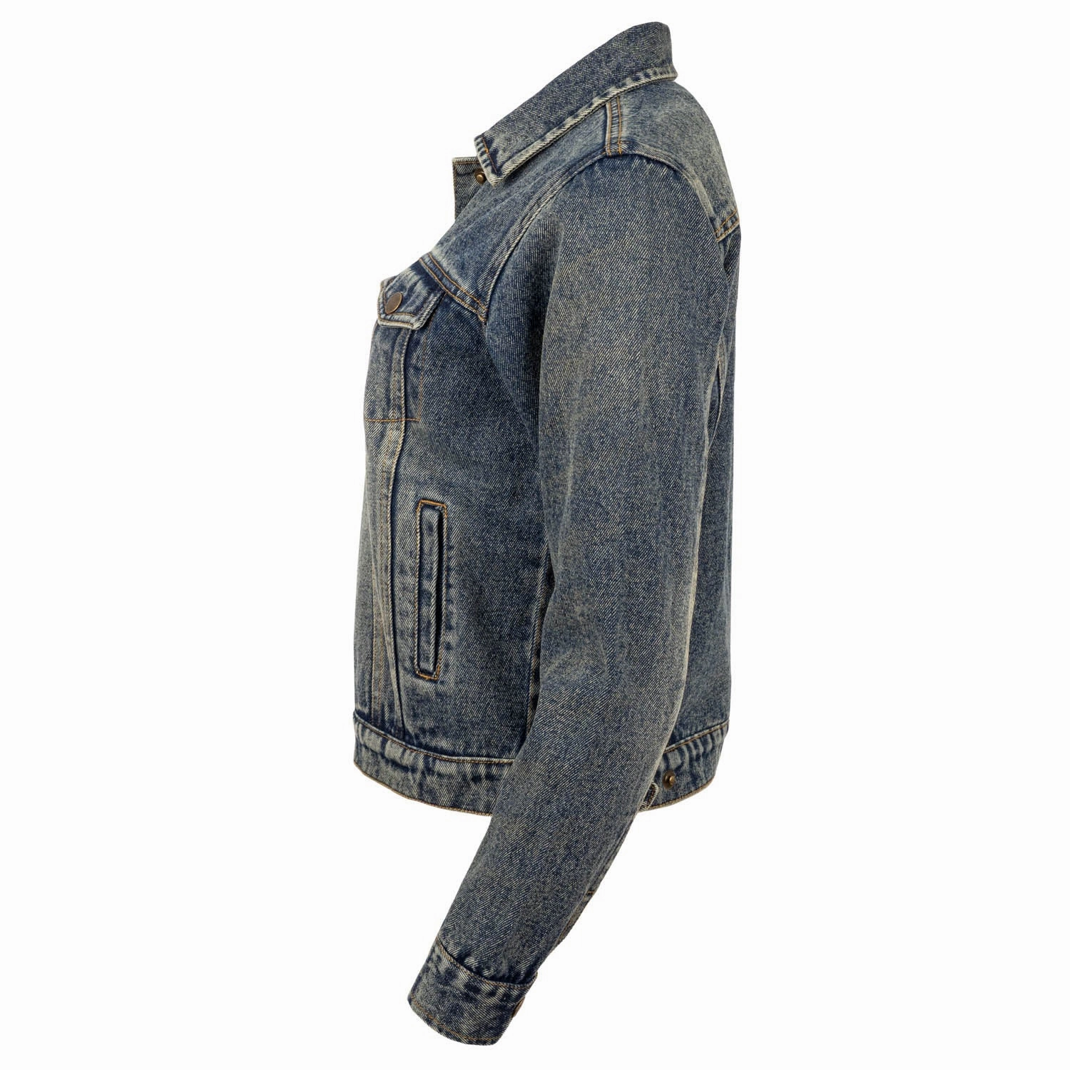 STS Ranchwear Womens Caprock Denim 100% Cotton Denim Jacket NonIrritatingLining Hidden Ventilation