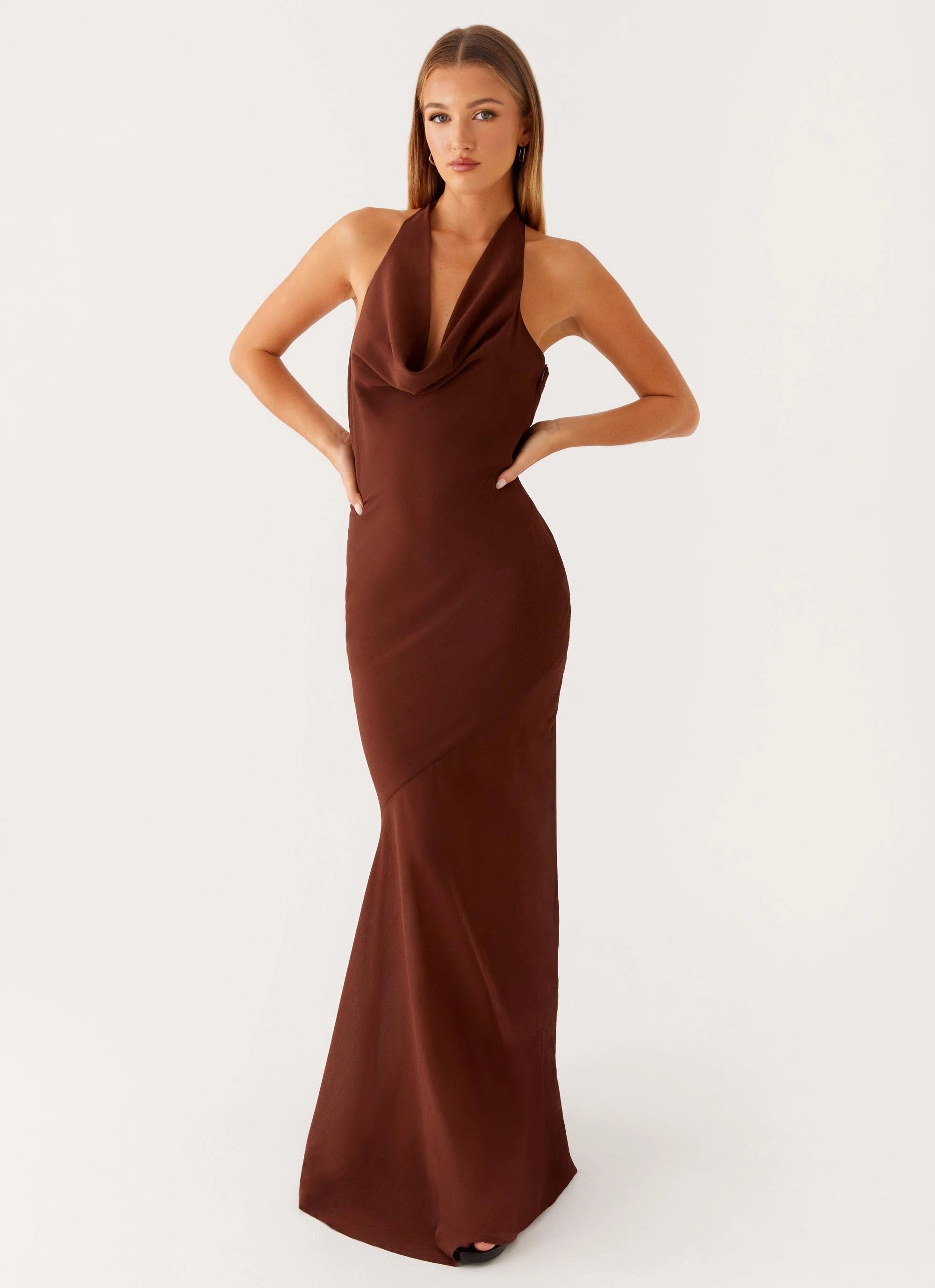 Sullivan Maxi Dress - Chocolate Fall Tone