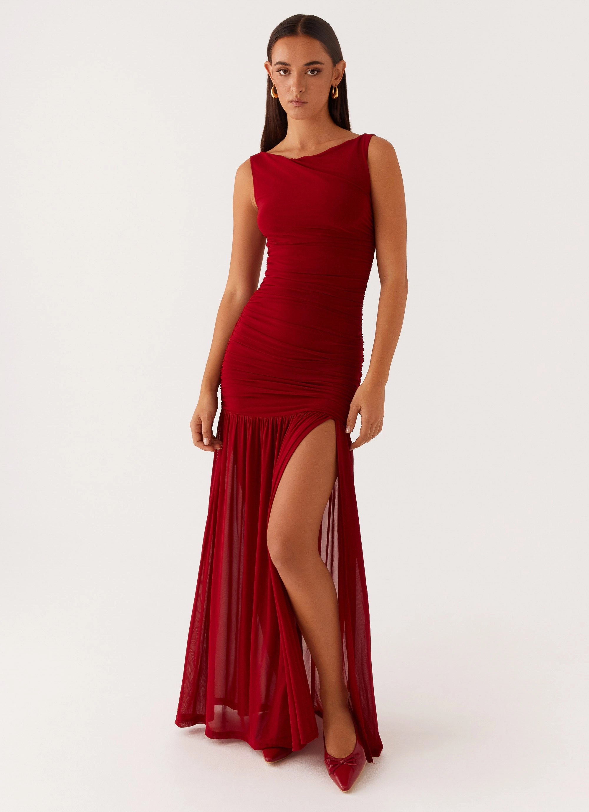 Manon Maxi Dress - Red Calm Energy