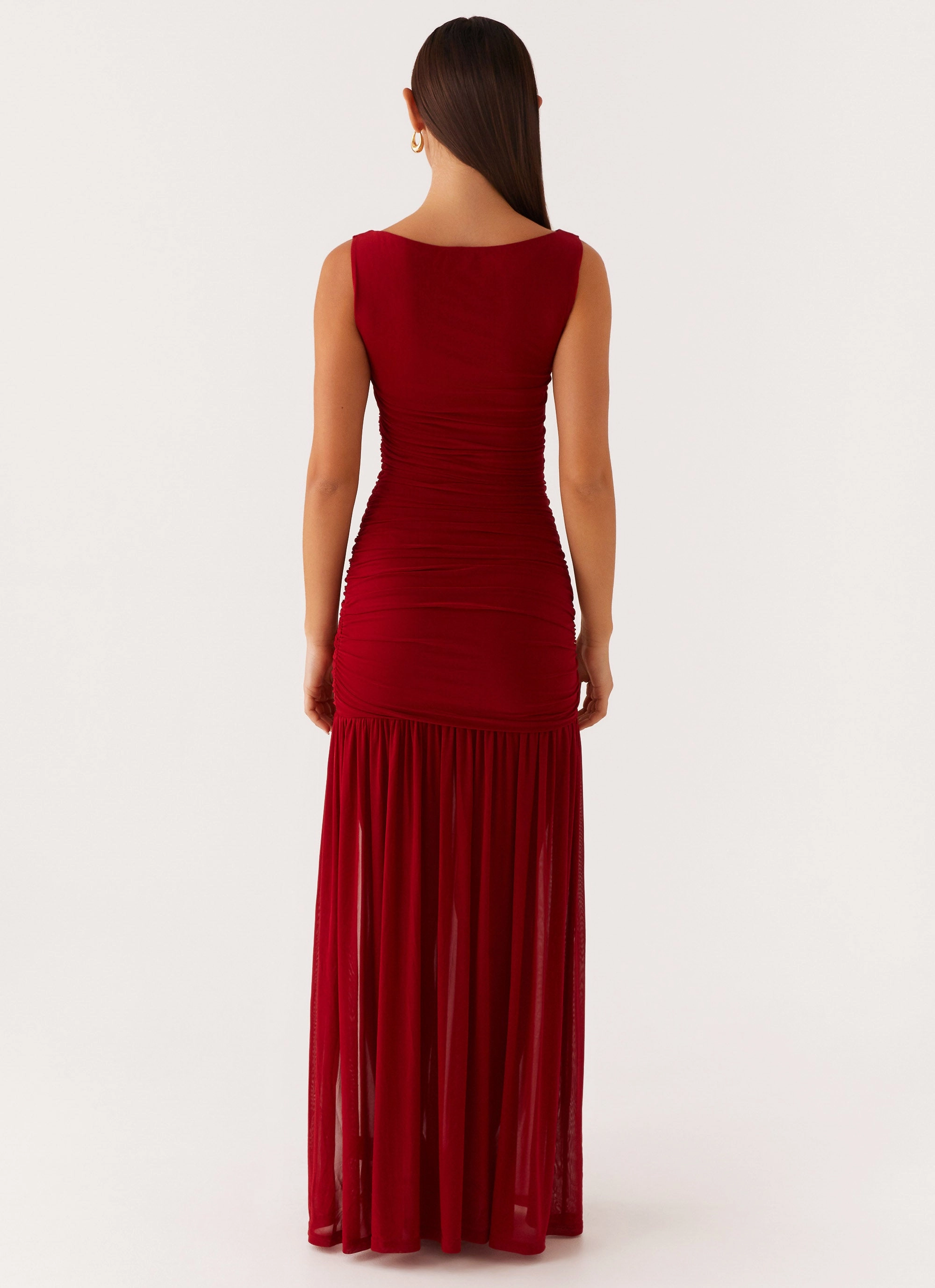 Manon Maxi Dress - Red Sophisticated Edge