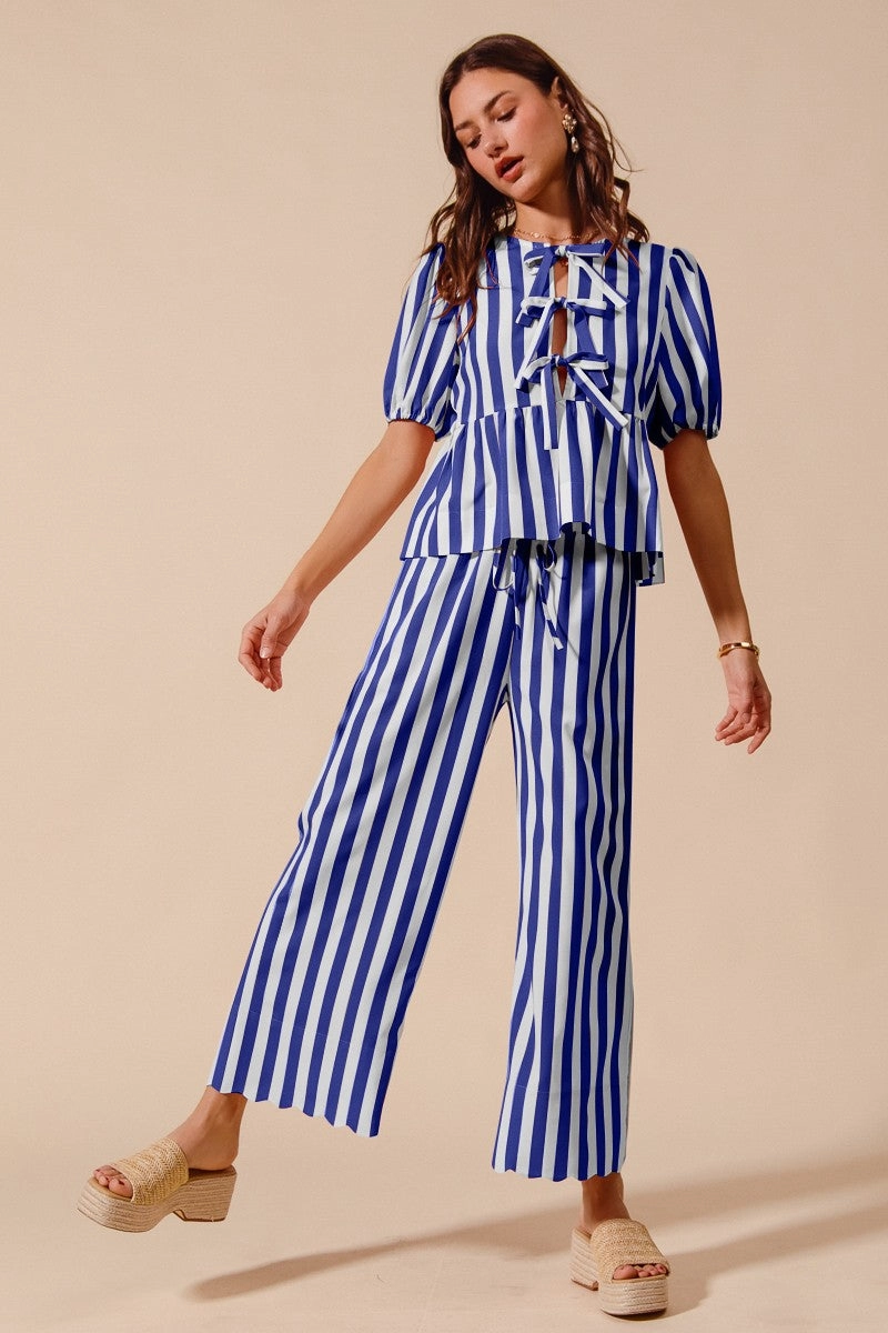 Summer of Love Striped Set - Blue SoftLining