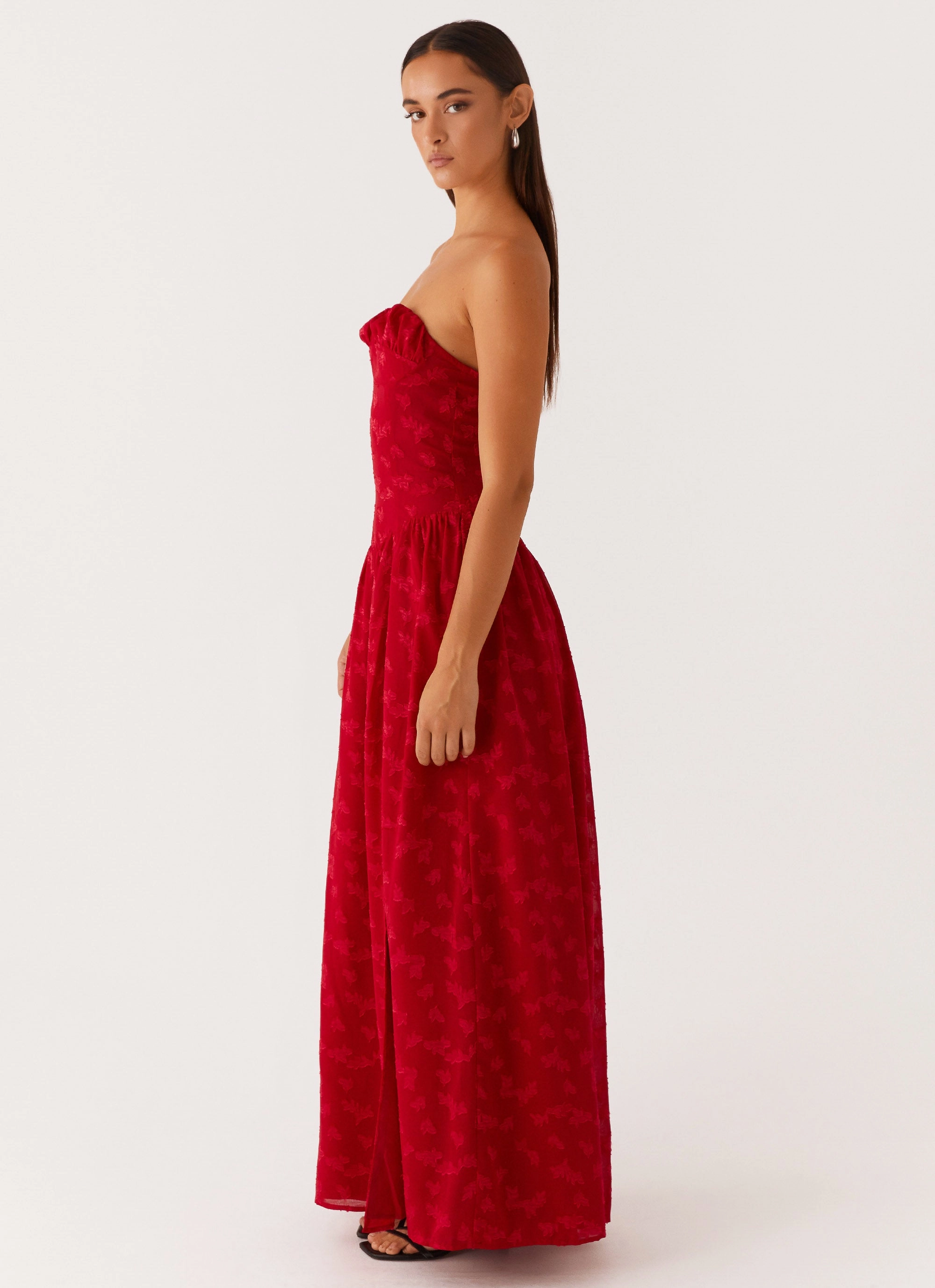 perfect for events Airy Weave Adira Maxi Dress - Red