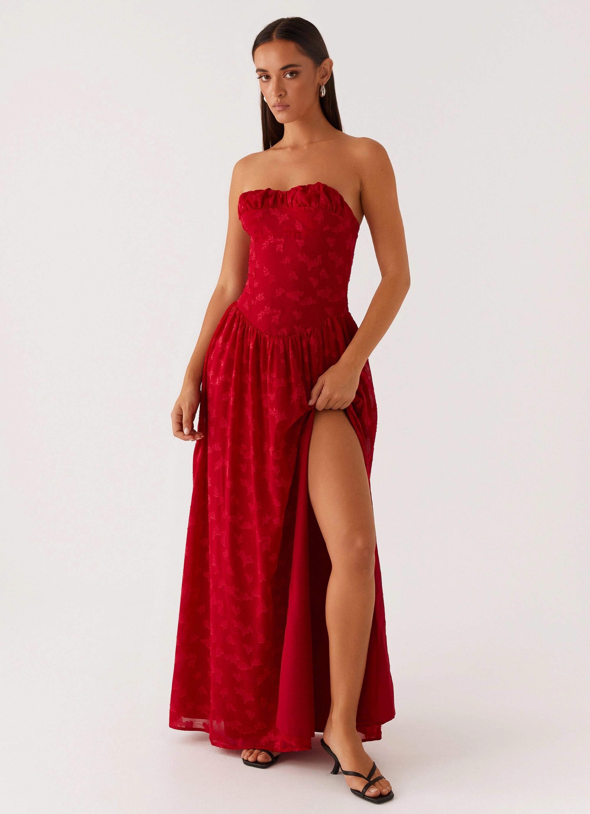 Chic Urban Insulated Fashion Adira Maxi Dress - Red