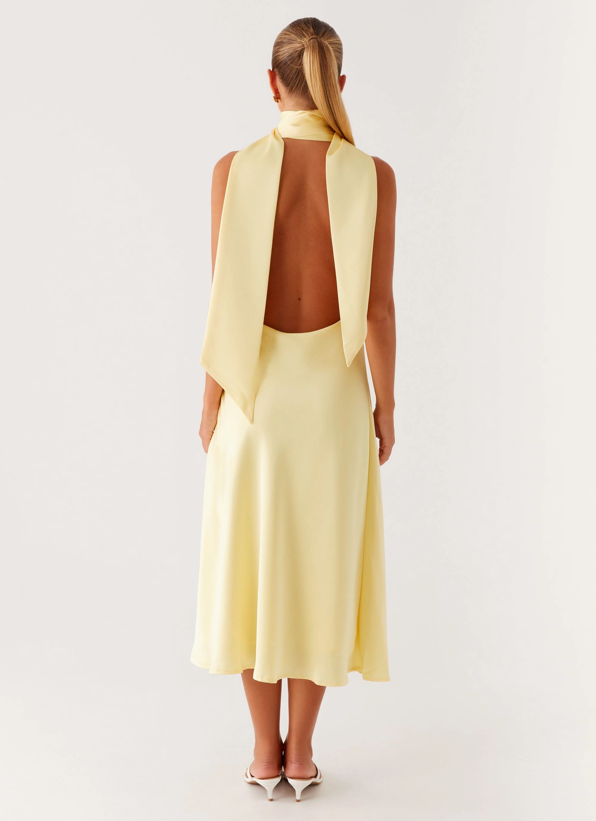 Causal Wool Coat Heavy Duty Outerwear Sonny Midi Dress - Yellow