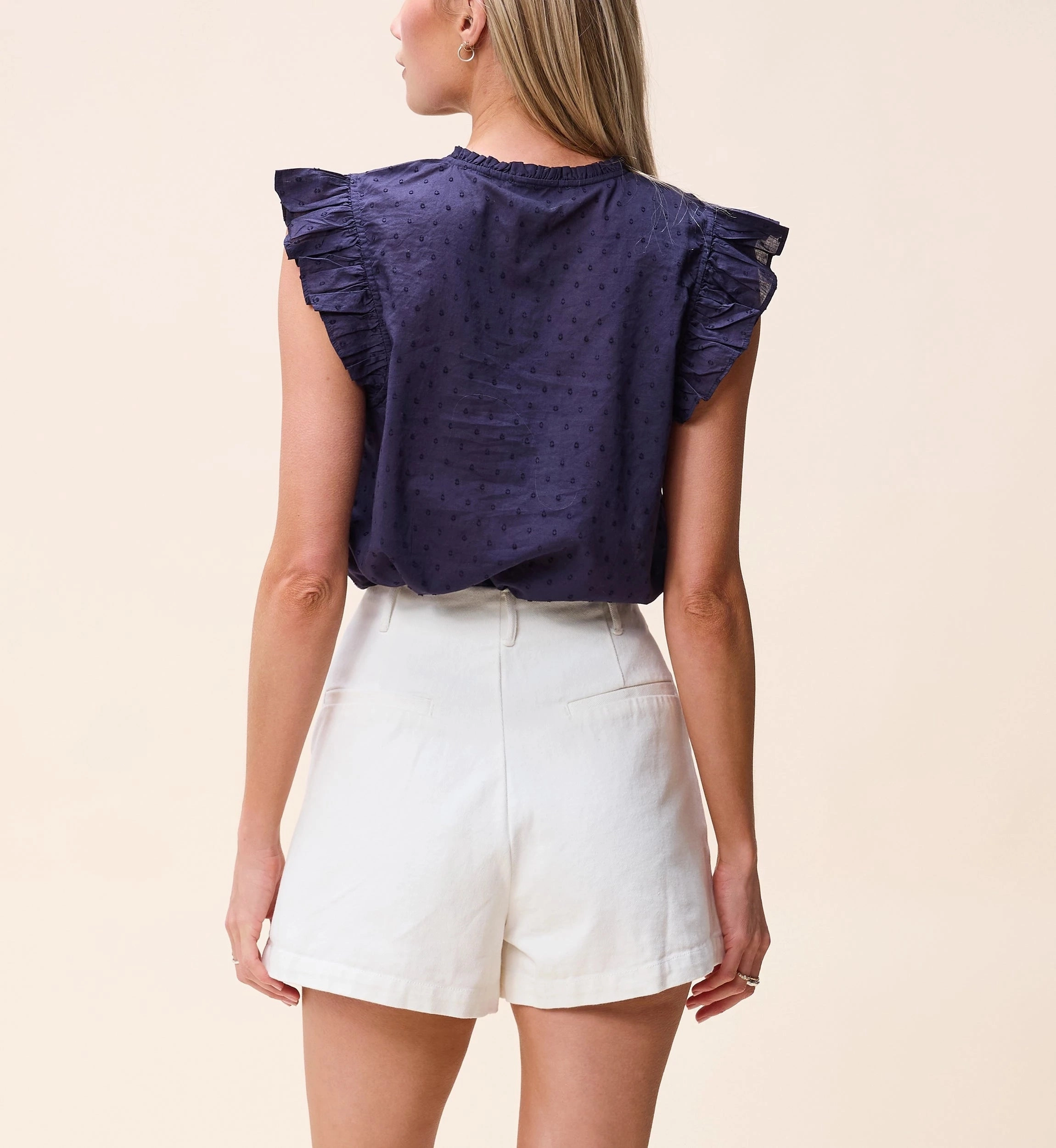 BreathableBackVents Maritza Blouse | Navy