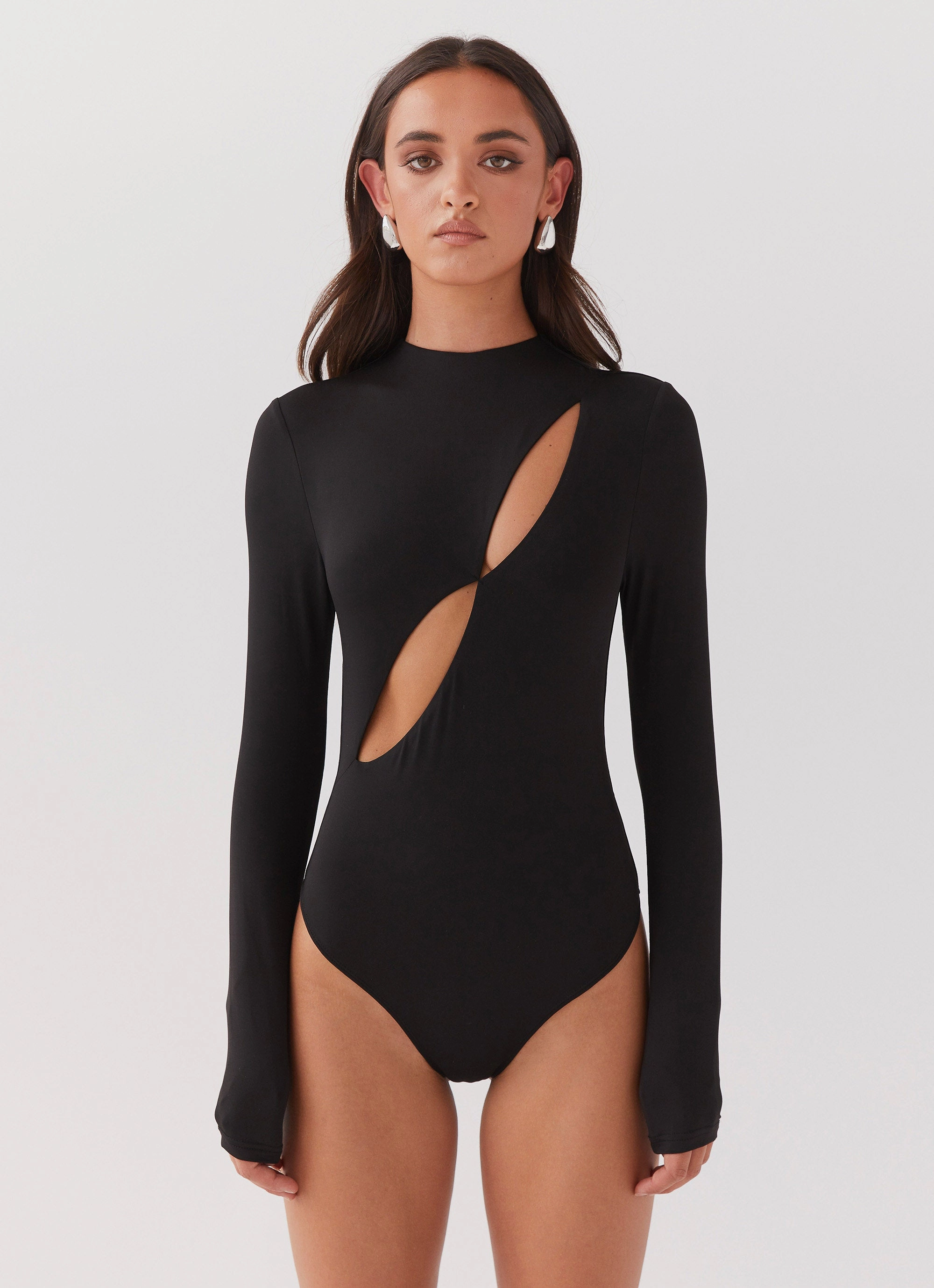Special Affair Long Sleeve Bodysuit - Black Odor Resistant Finish AntiPillingSurface
