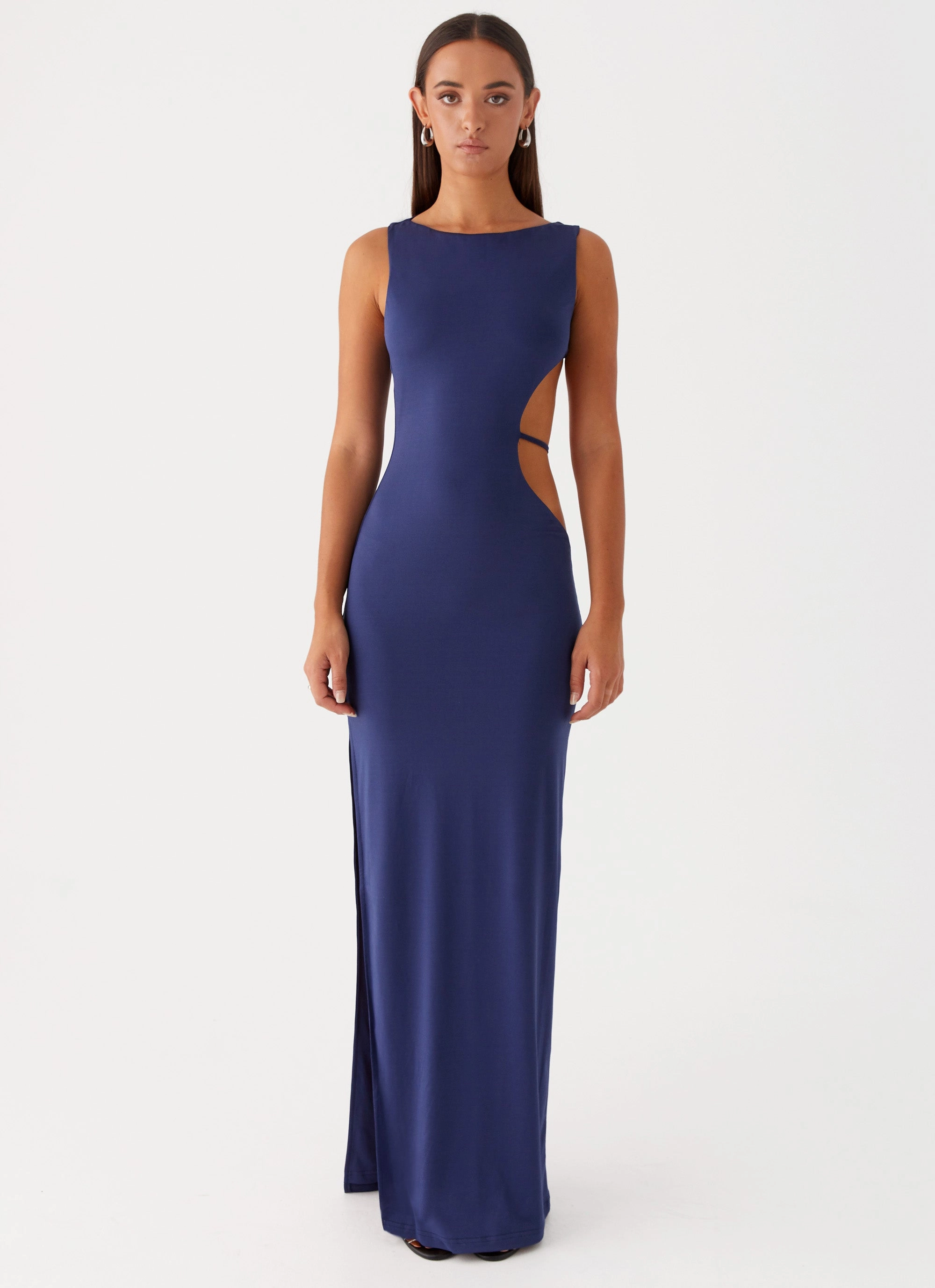 Sutton Maxi Dress - Navy Special-Edition Airy Weave