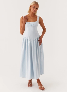 Suzie Midi Dress - Blue Winter Proof Natural Layers