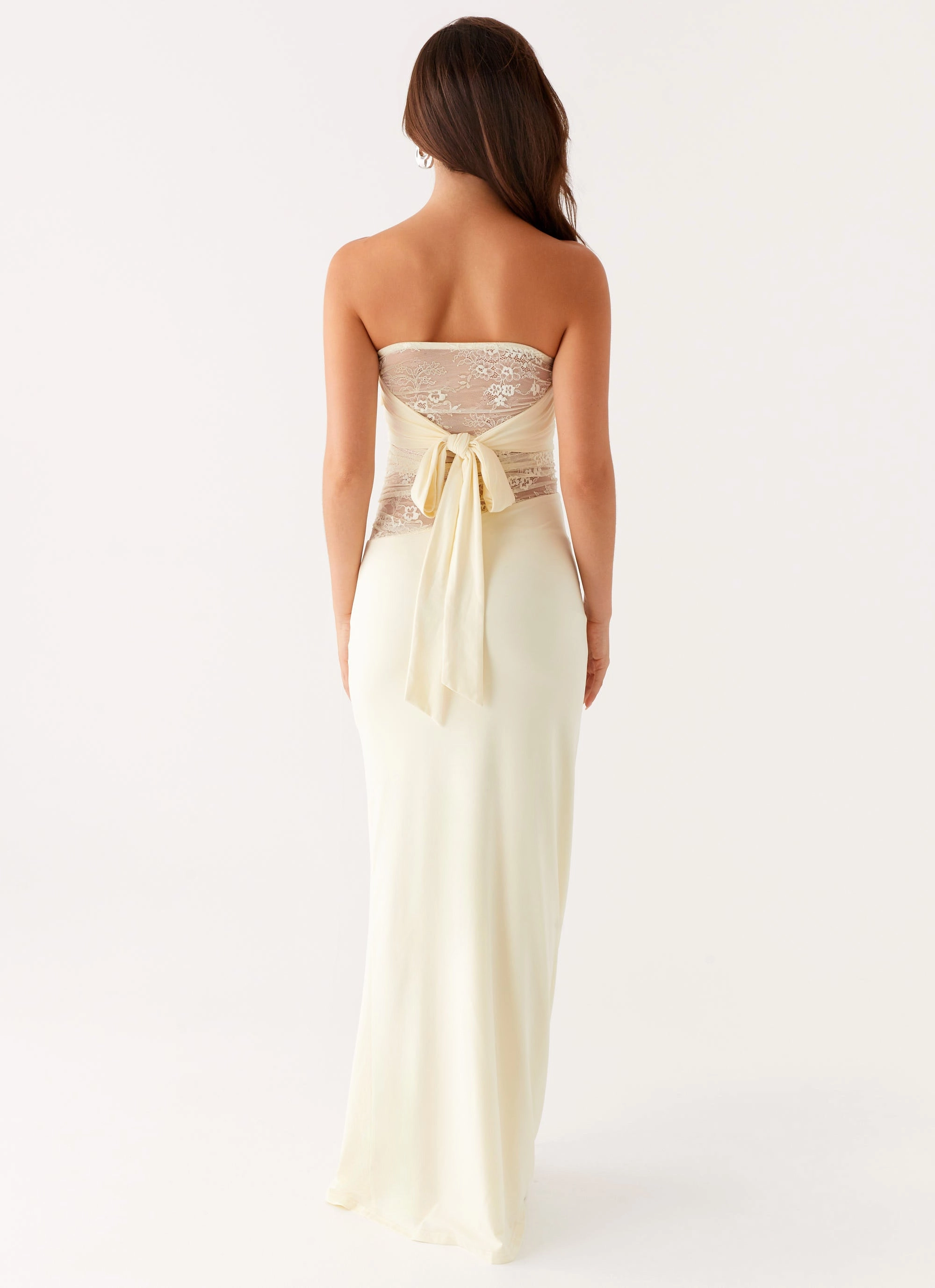 City Layers Calm Flow Sweet Energy Strapless Maxi Dress - Yellow