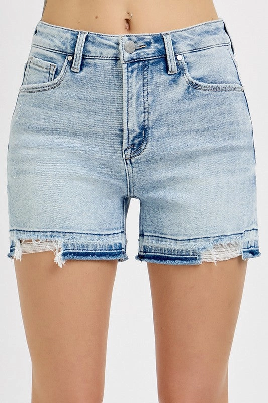 TABATHA TUMMY CONTROL HIGH RISE RELEASED HEM SHORTS S-XL clubbing attire Beachwear