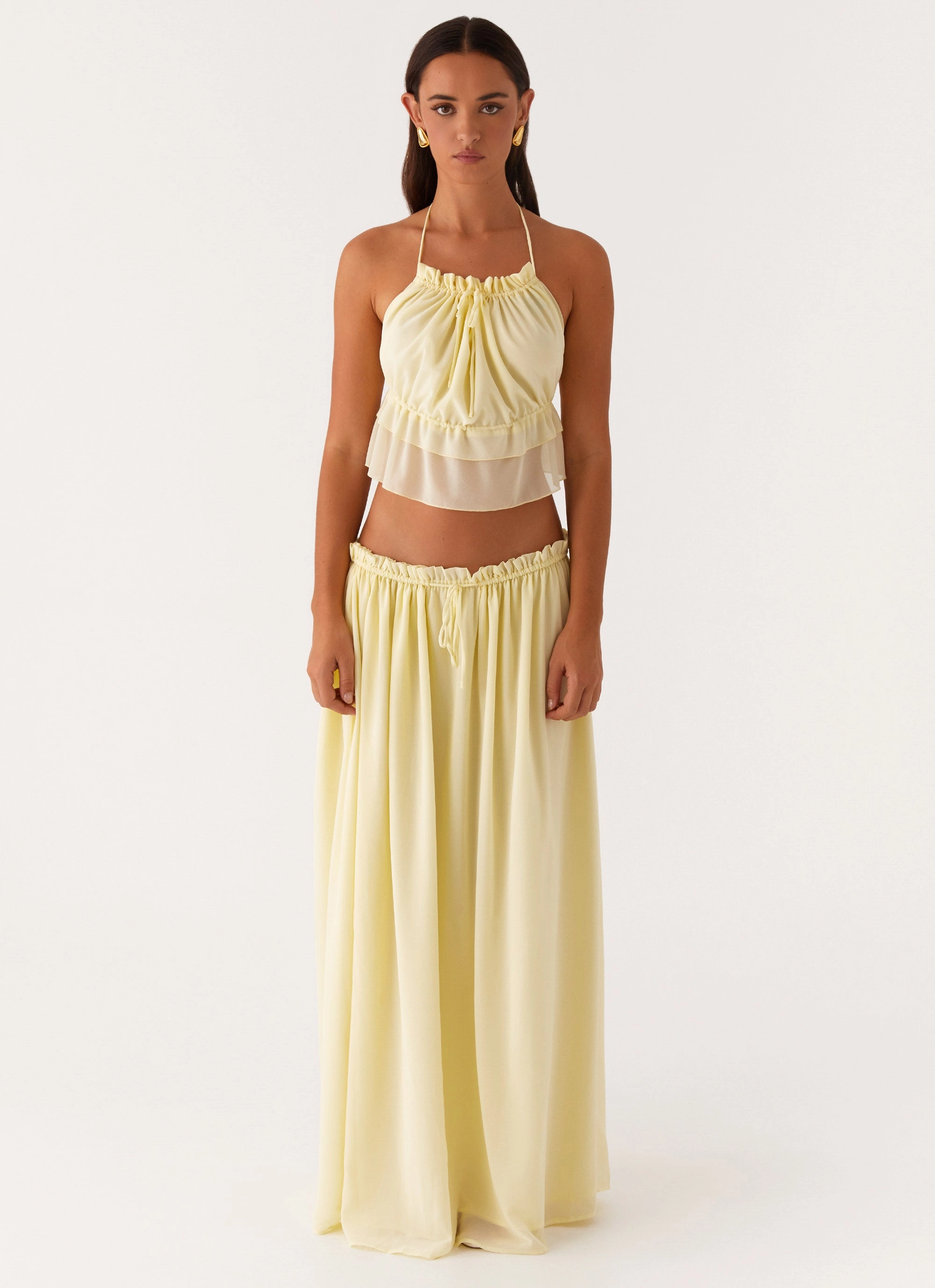 Holiday Essentials Zaya Backless Top - Yellow