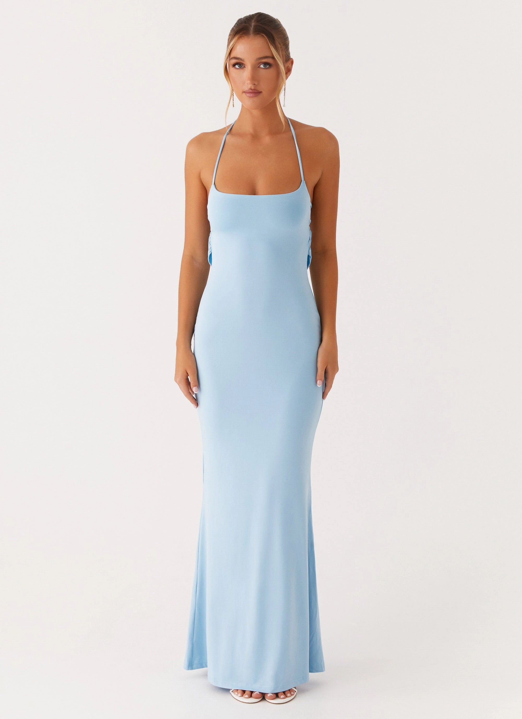 Autumn Wear Talk About Us Maxi Dress - Blue