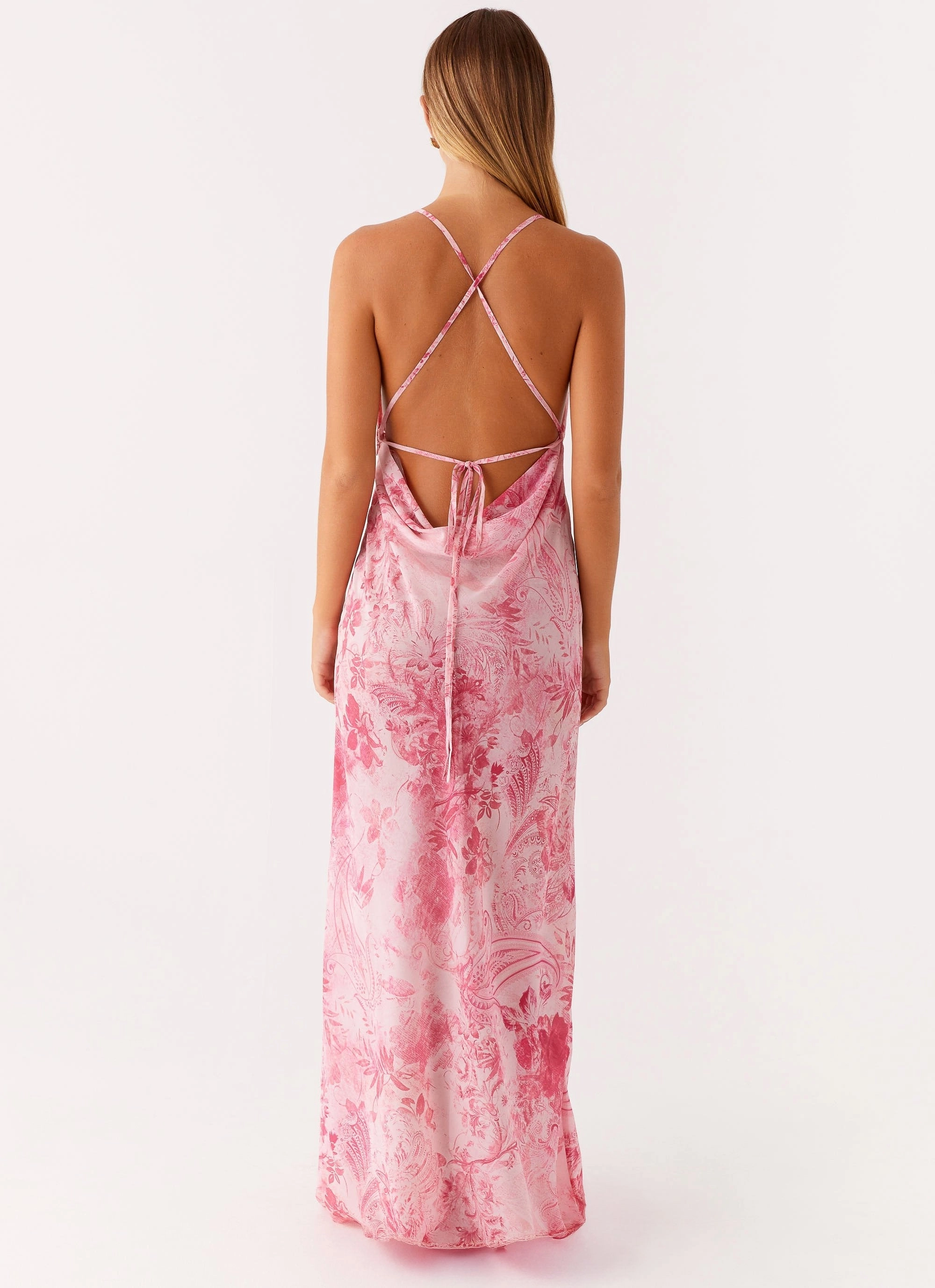Tara Maxi Dress - Pink Print Everyday Comfort