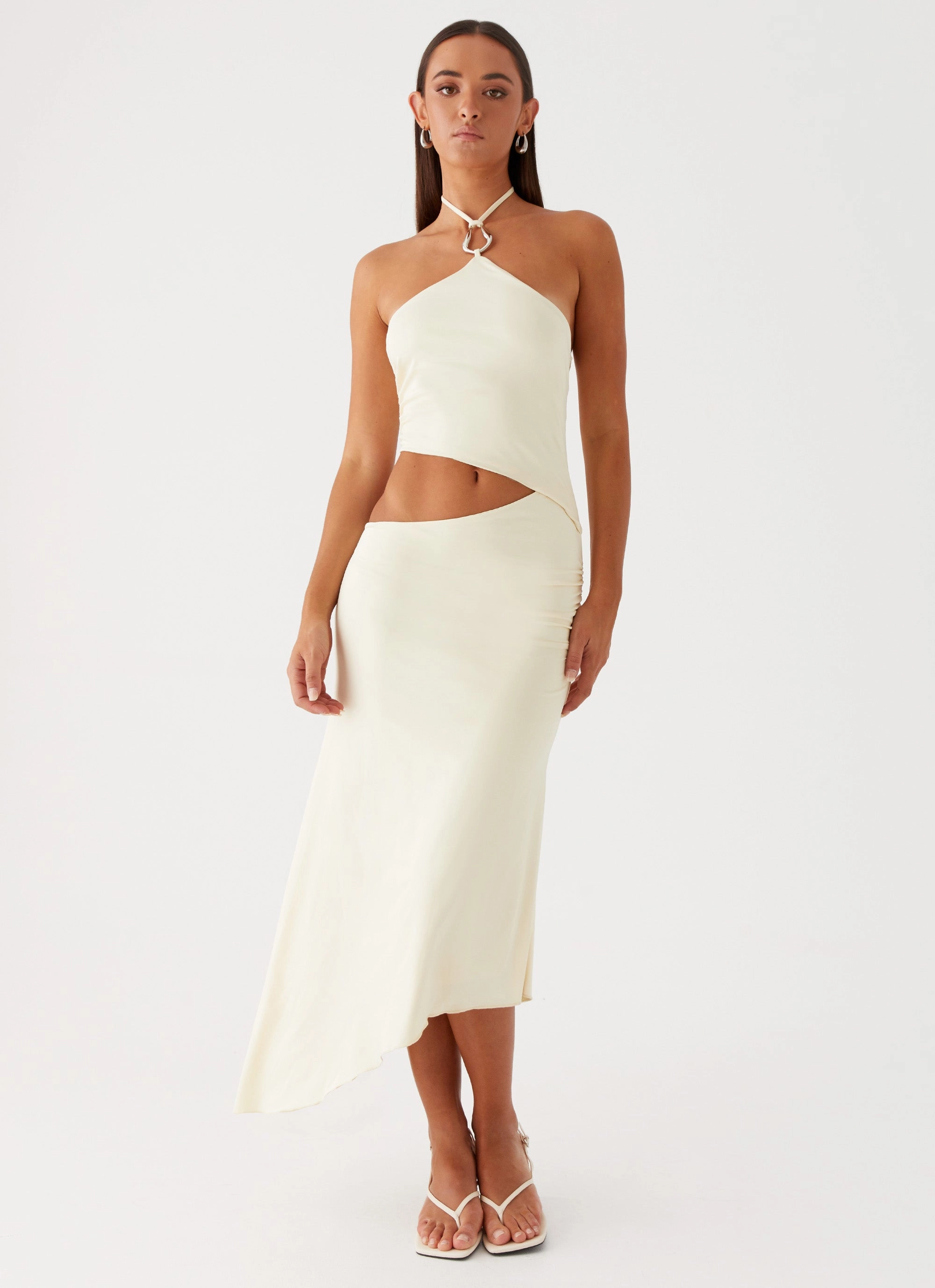 Quick Elegance Form Focus Tasha Maxi Dress - Lemon