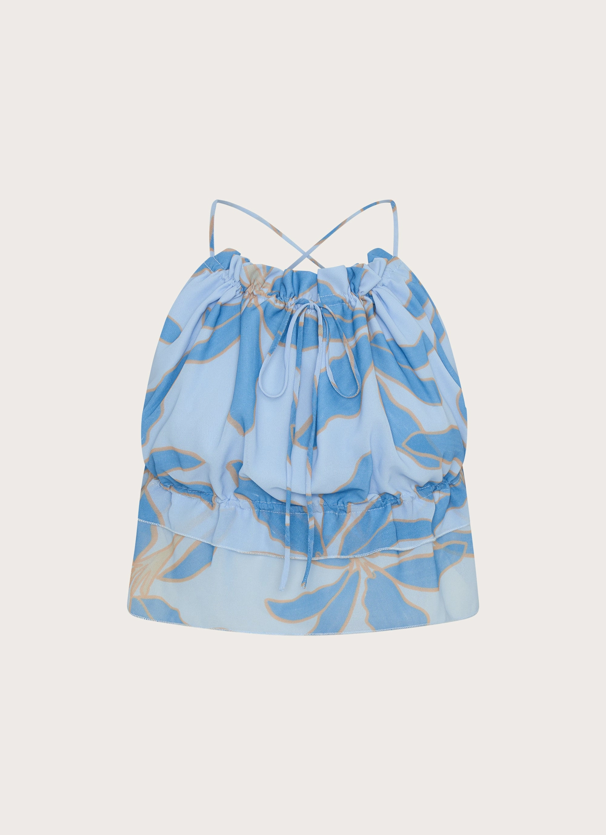 Zaya Backless Top - Opulent Blue ReinforcedShoulders