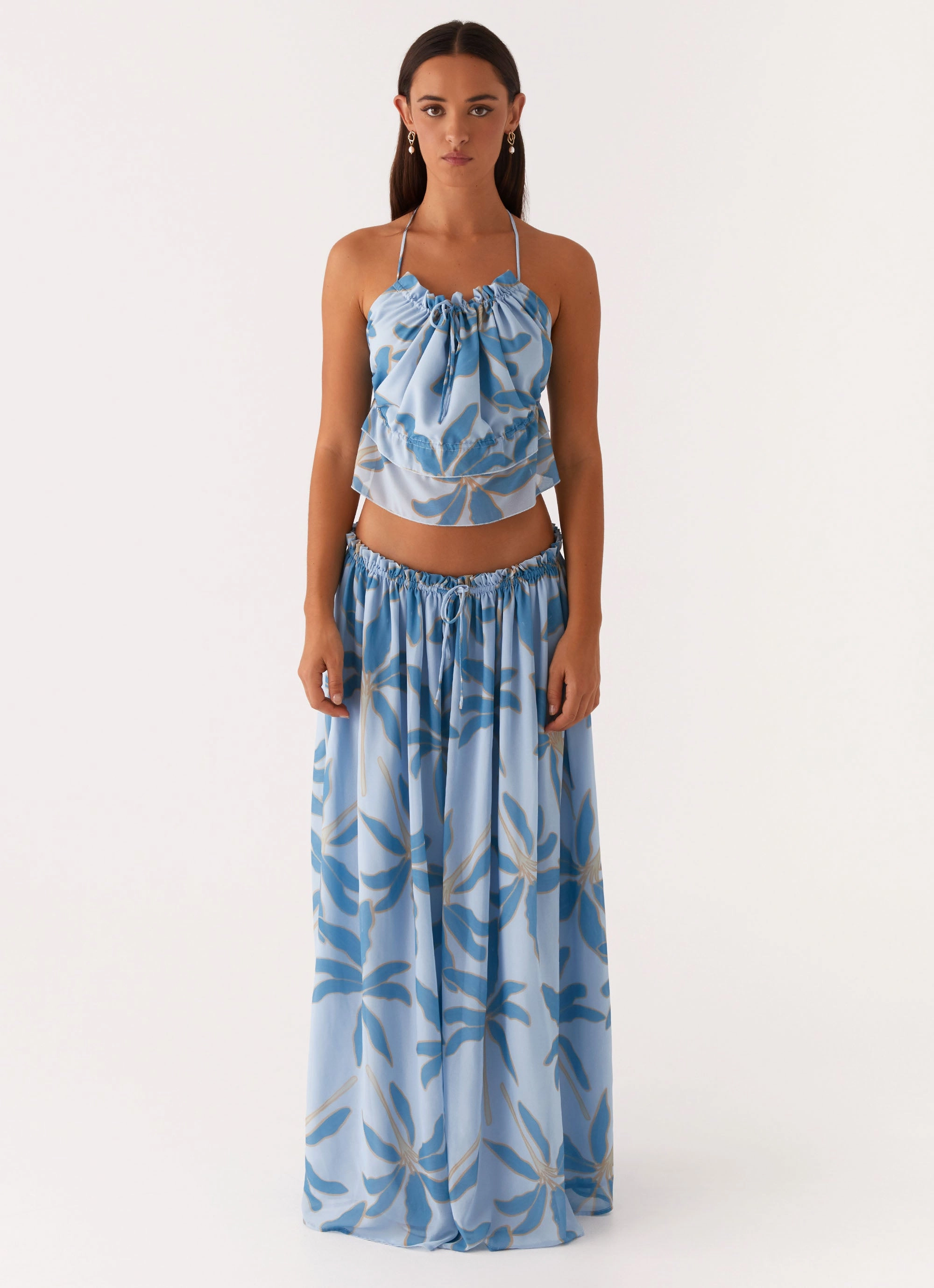 Zaya Backless Top - Opulent Blue Vacation-Must-Have