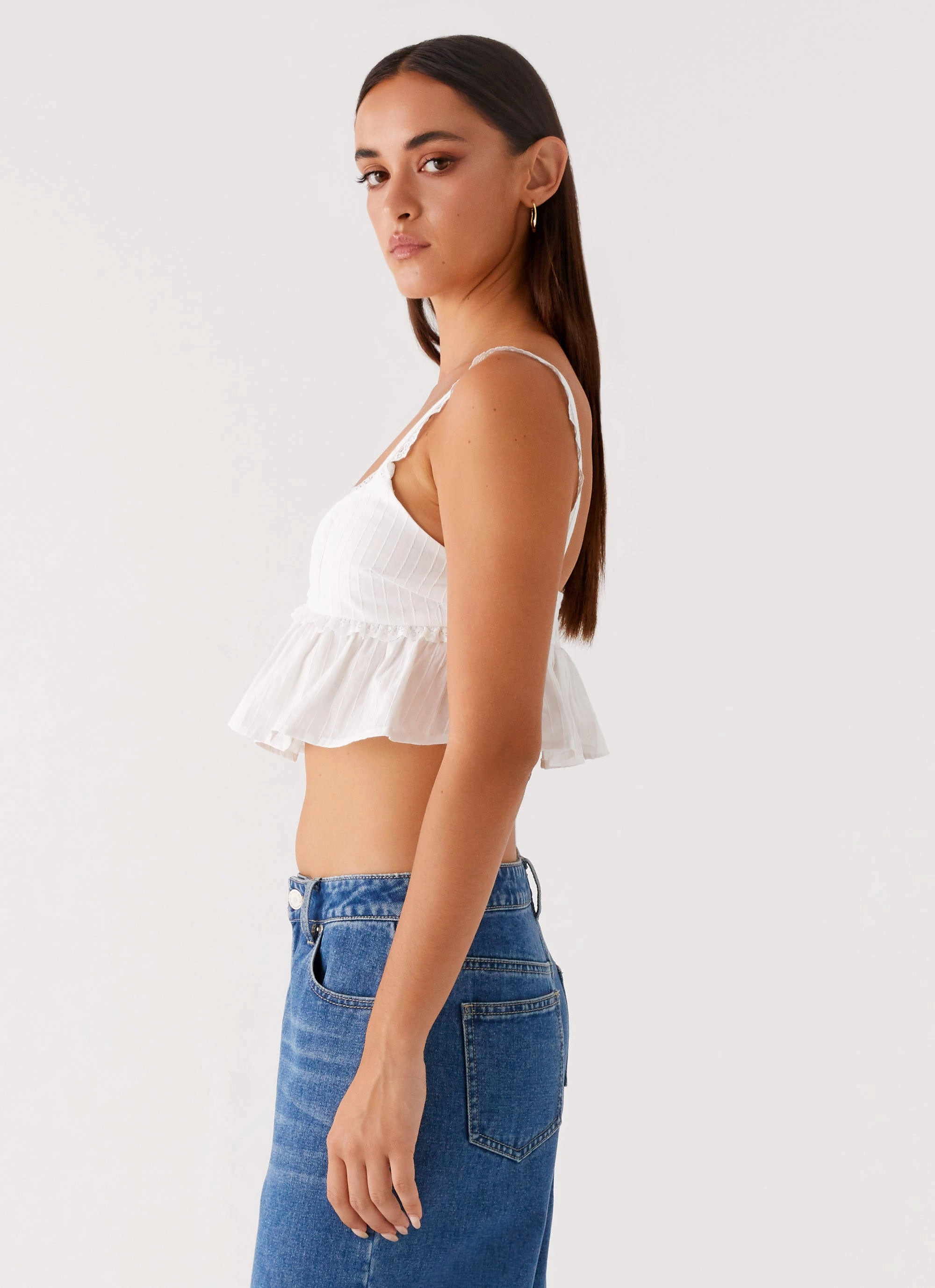 Elliana Cami Top - White TaglessCollars