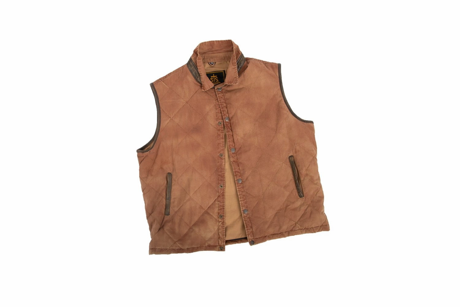 STS Ranchwear Mens Weston Heather Gray Poly/Spandex Softshell Vest Recycled Material Blend