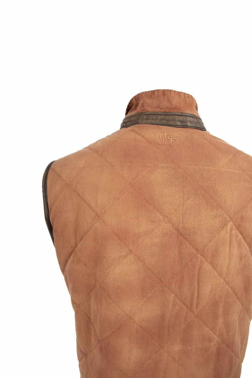 STS Ranchwear Mens Weston Heather Gray Poly/Spandex Softshell Vest Slim Fit Styles