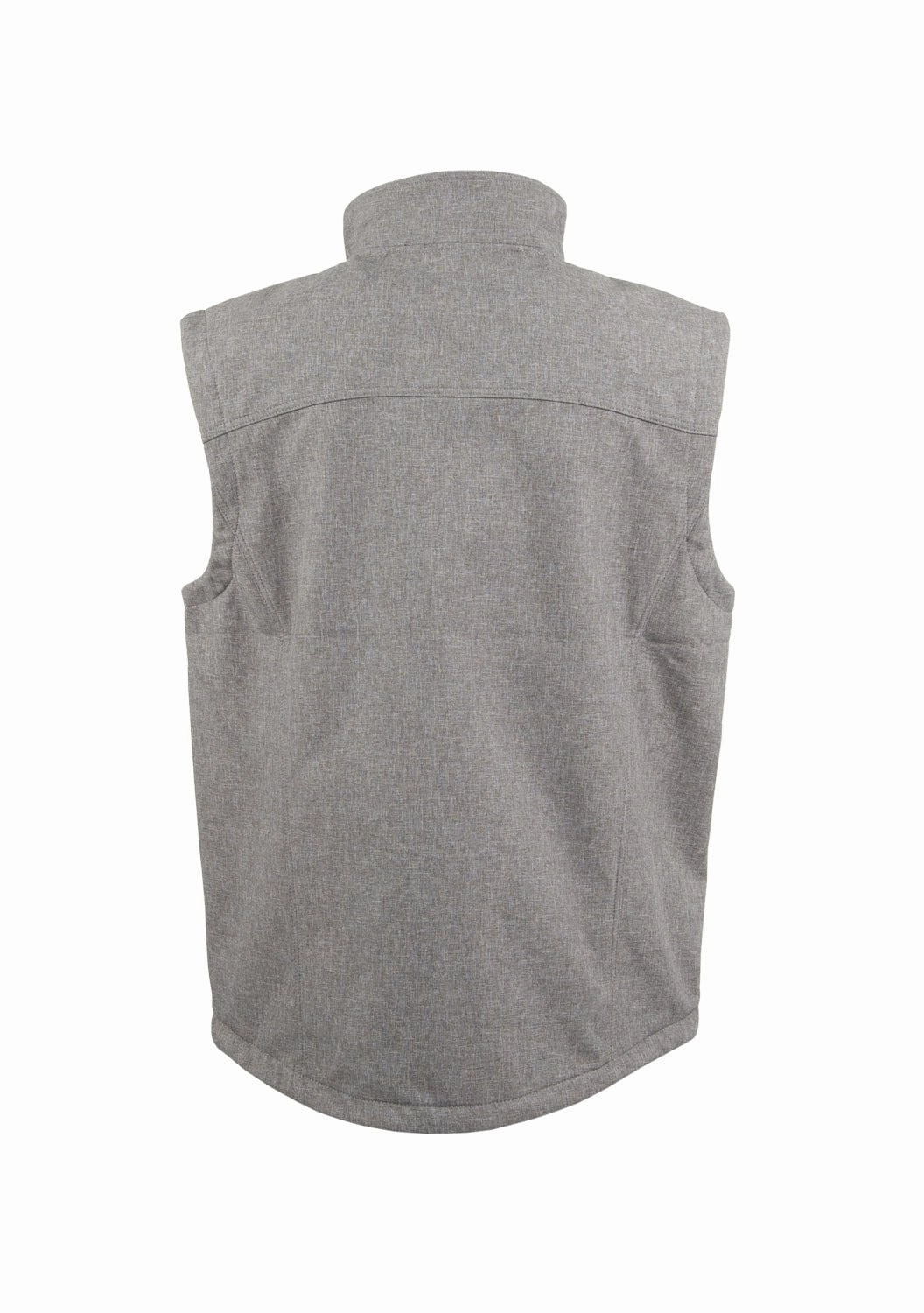 STS Ranchwear Mens Weston Heather Gray Poly/Spandex Softshell Vest WrinkleFreeFinish Rainy Day