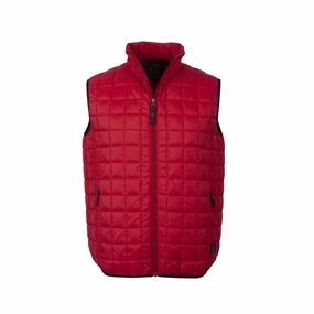 STS Ranchwear Mens Wesley Red 100% Polyester Softshell Vest Wet Wicking