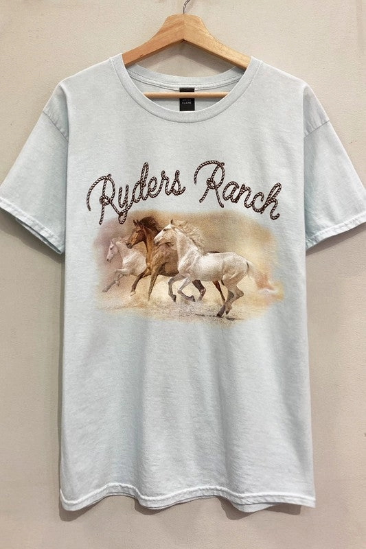 LongWearingComfort Ryder's Wild Horses Tee S-XL
