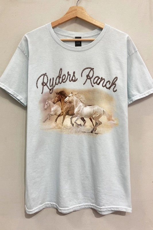 Convertible Collar Ryder's Wild Horses Tee S-XL