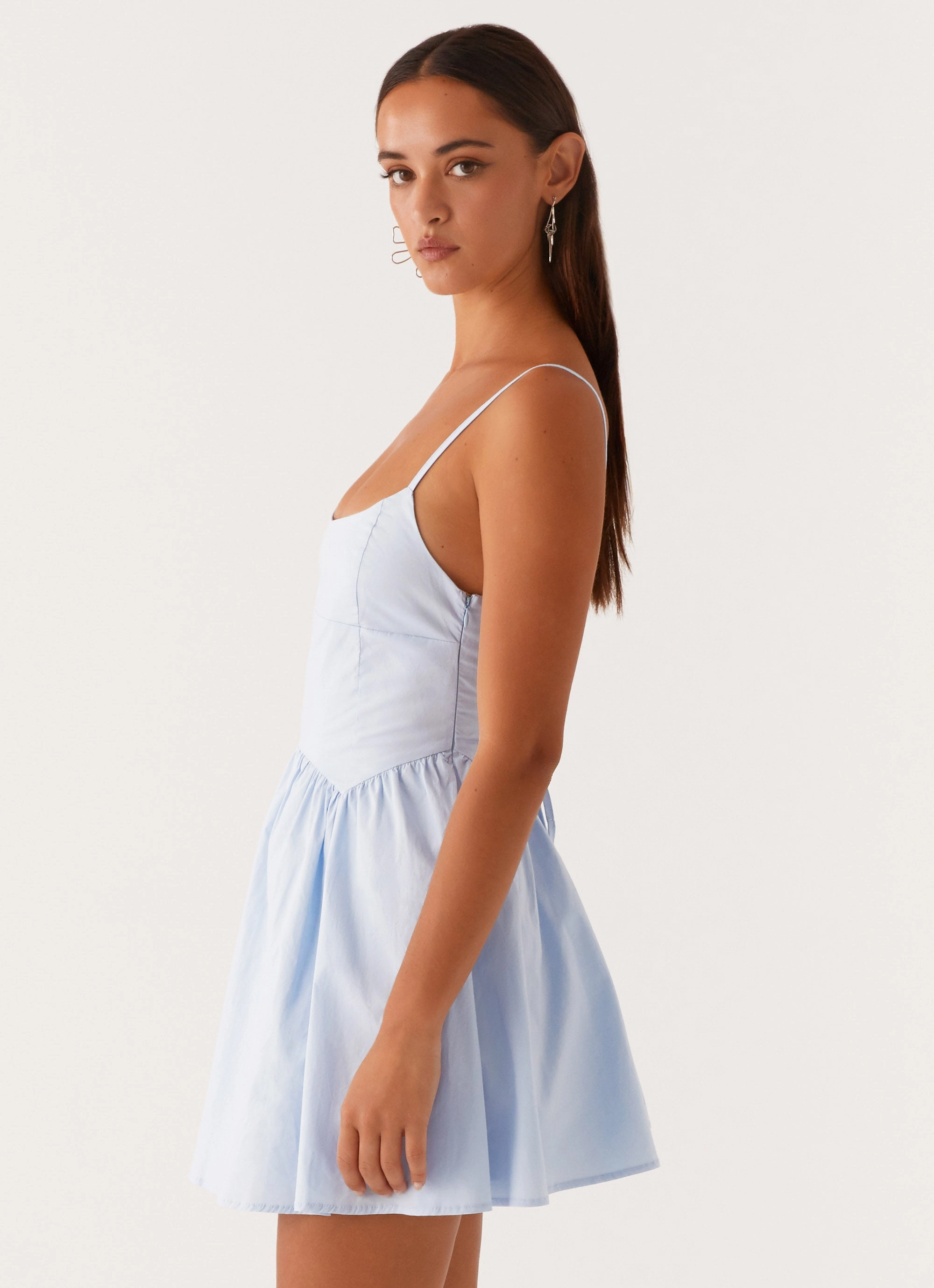 Tesoro Mio Mini Dress - Baby Blue Soft Outerwear