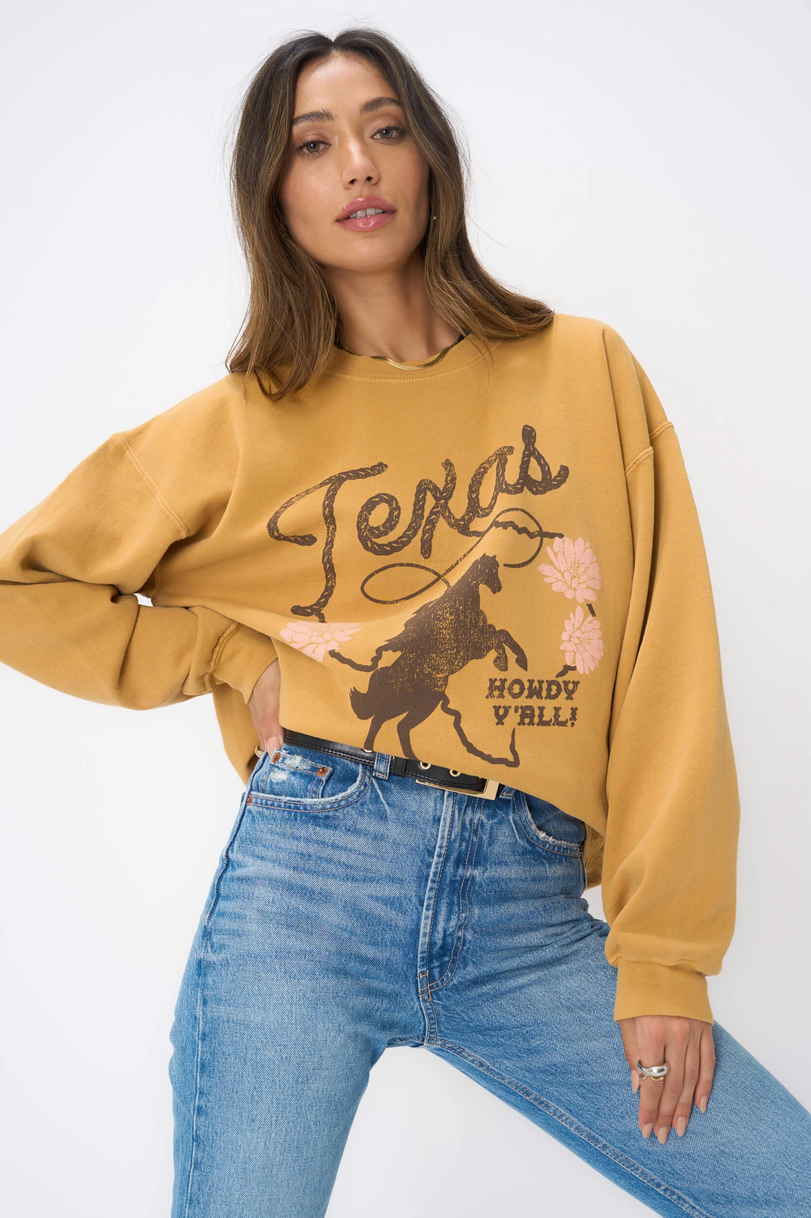 Texas Y'all Sweatshirt TemperatureRegulating Fabric Compression Gradient