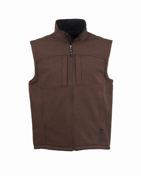 STS Ranchwear Womens Weston Vest Chocolate Poly/Spandex Fleece Vest City Layer Style