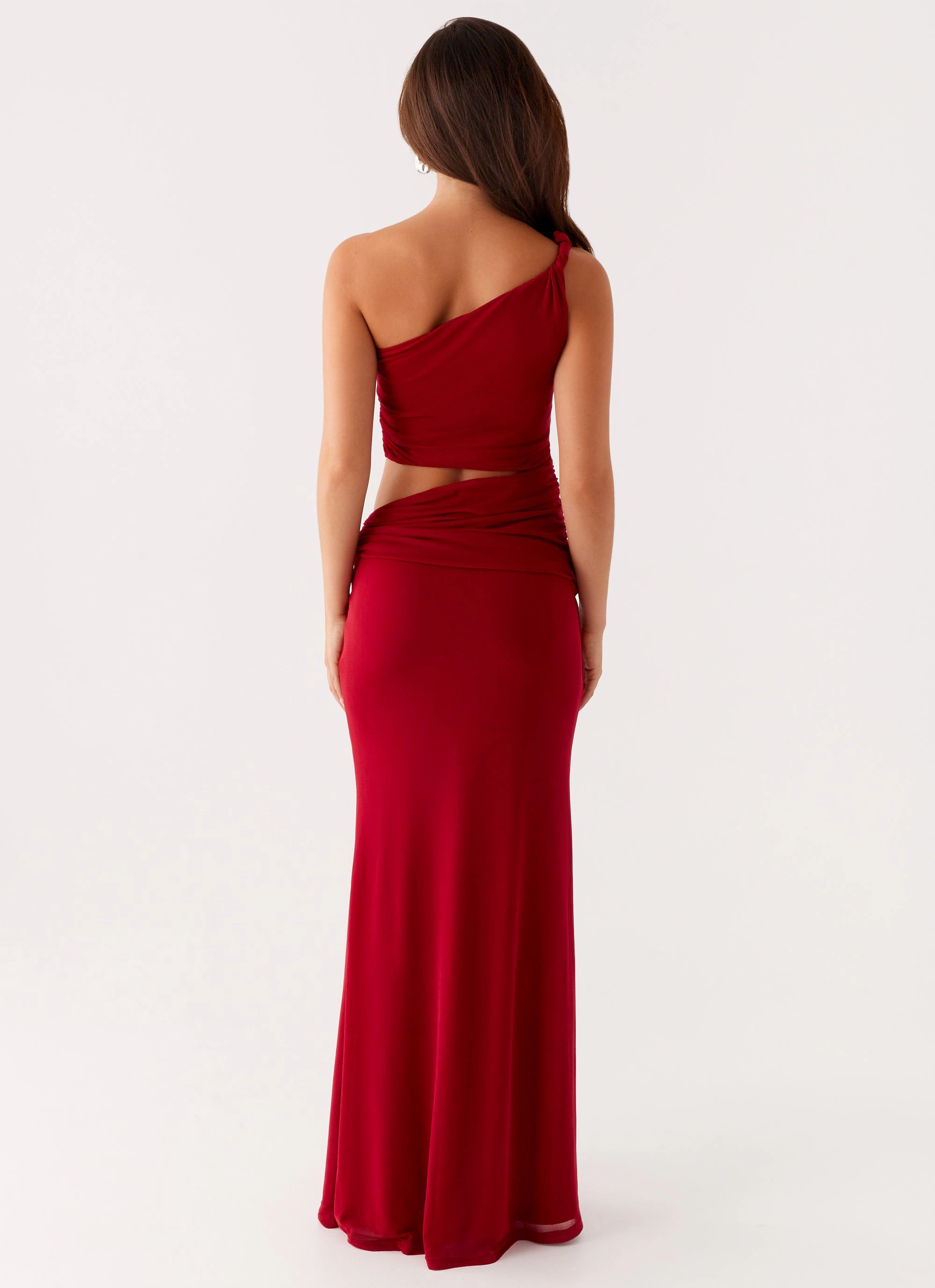 Versatile Winter Outerwear Three Wishes Maxi Dress - Raspberry