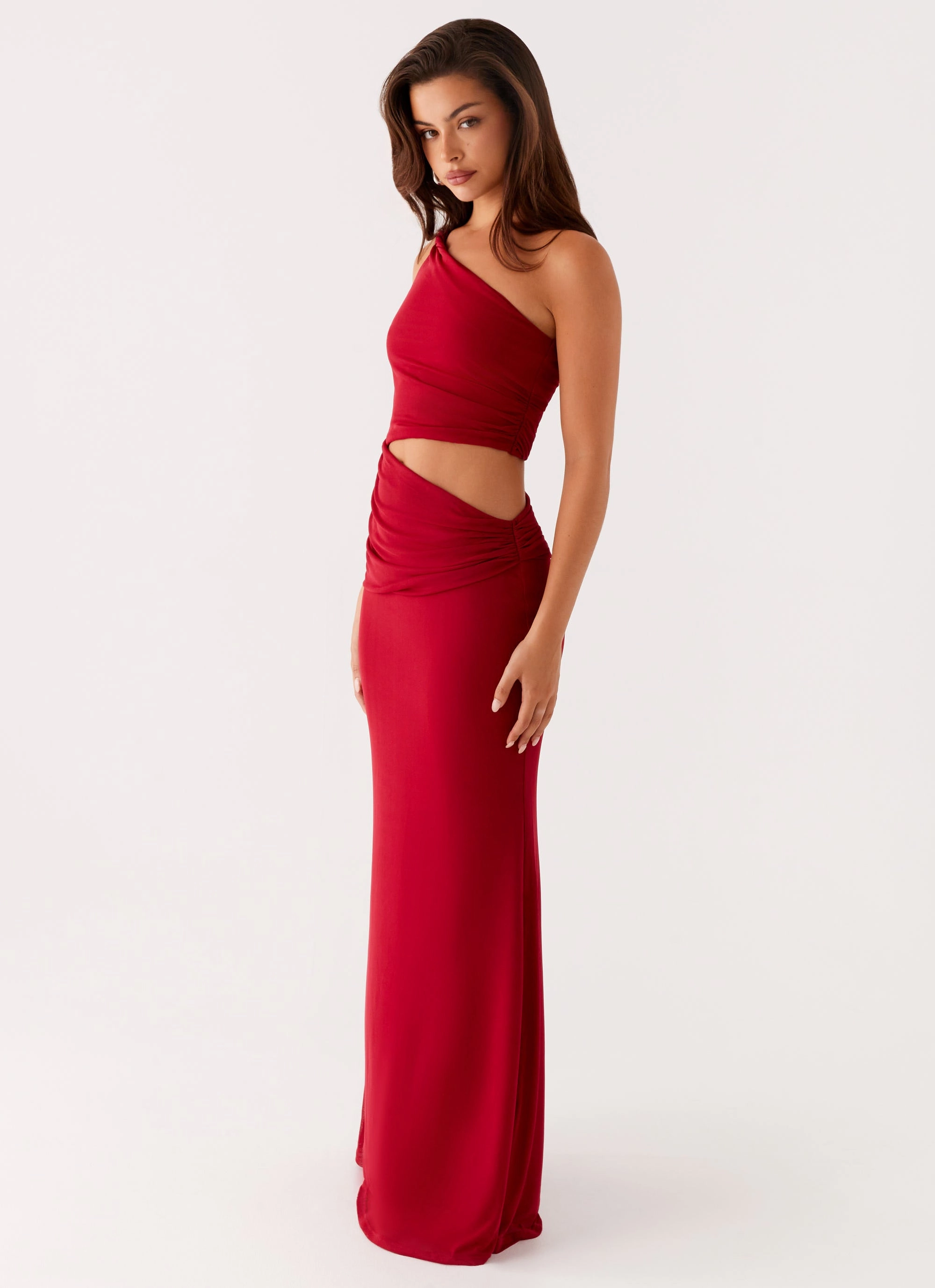 Three Wishes Maxi Dress - Raspberry Flattering Style