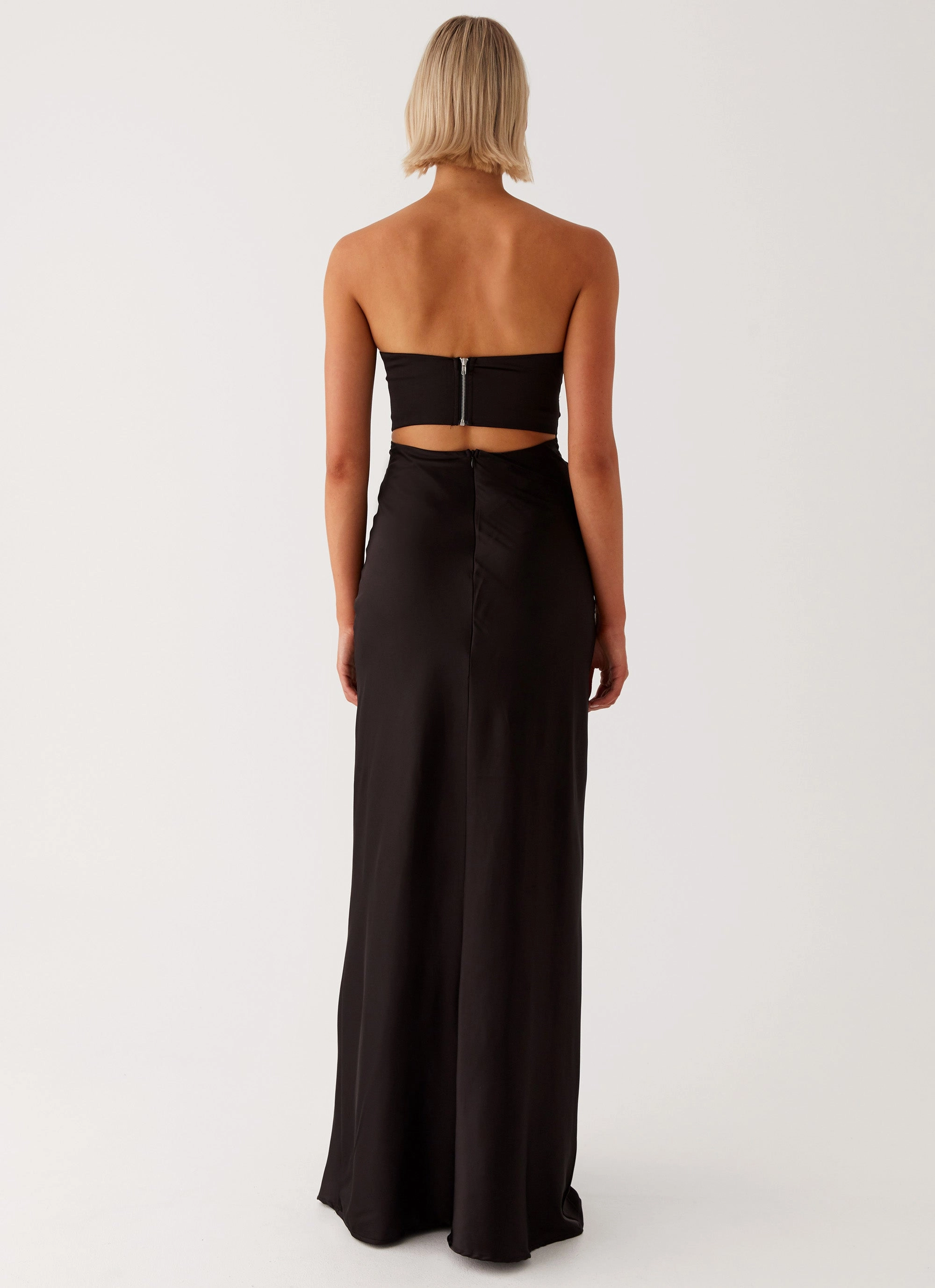 Modern Silhouette Tianna Strapless Maxi Dress - Black