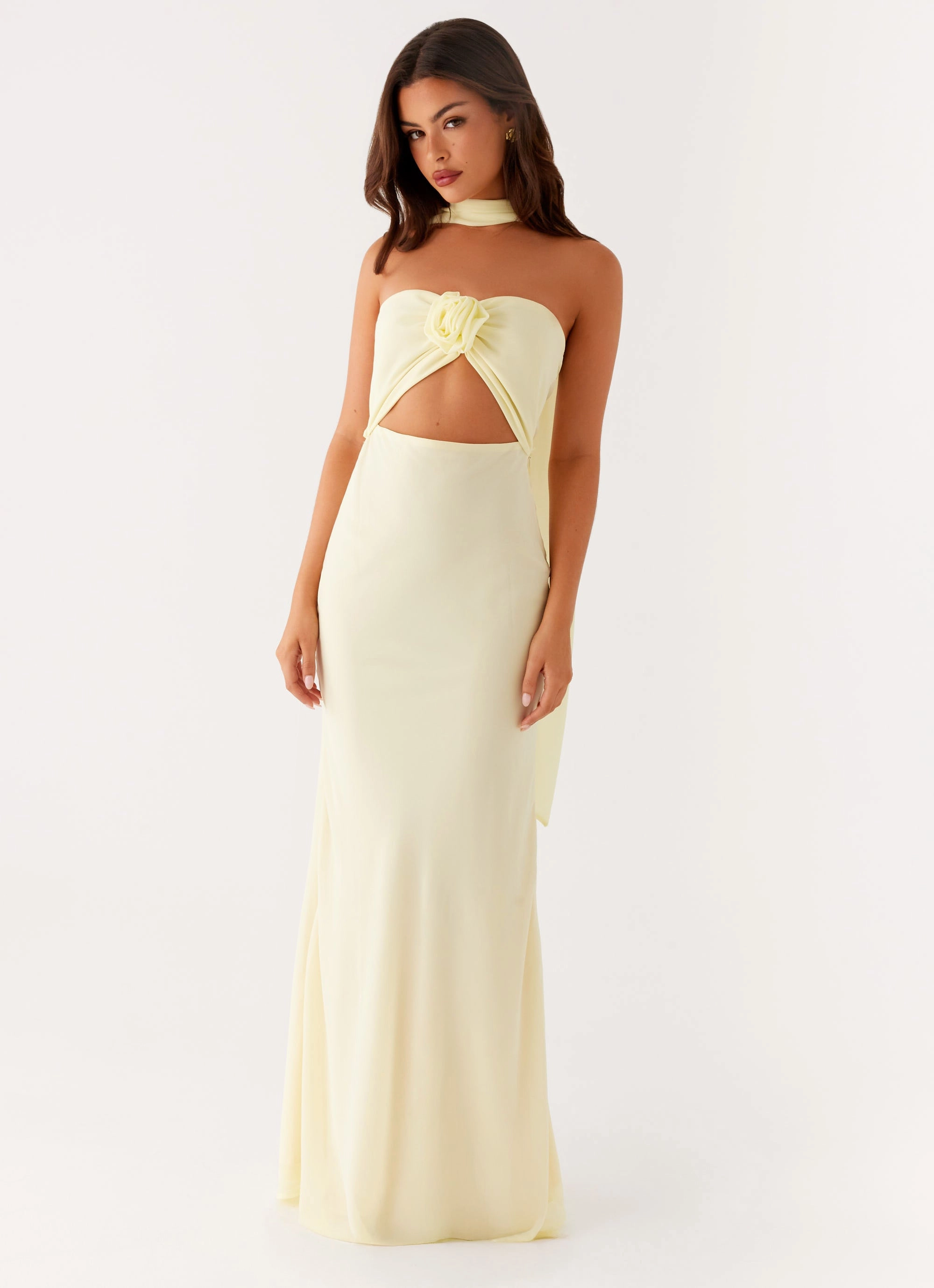 color block New Light Maxi Dress - Yellow