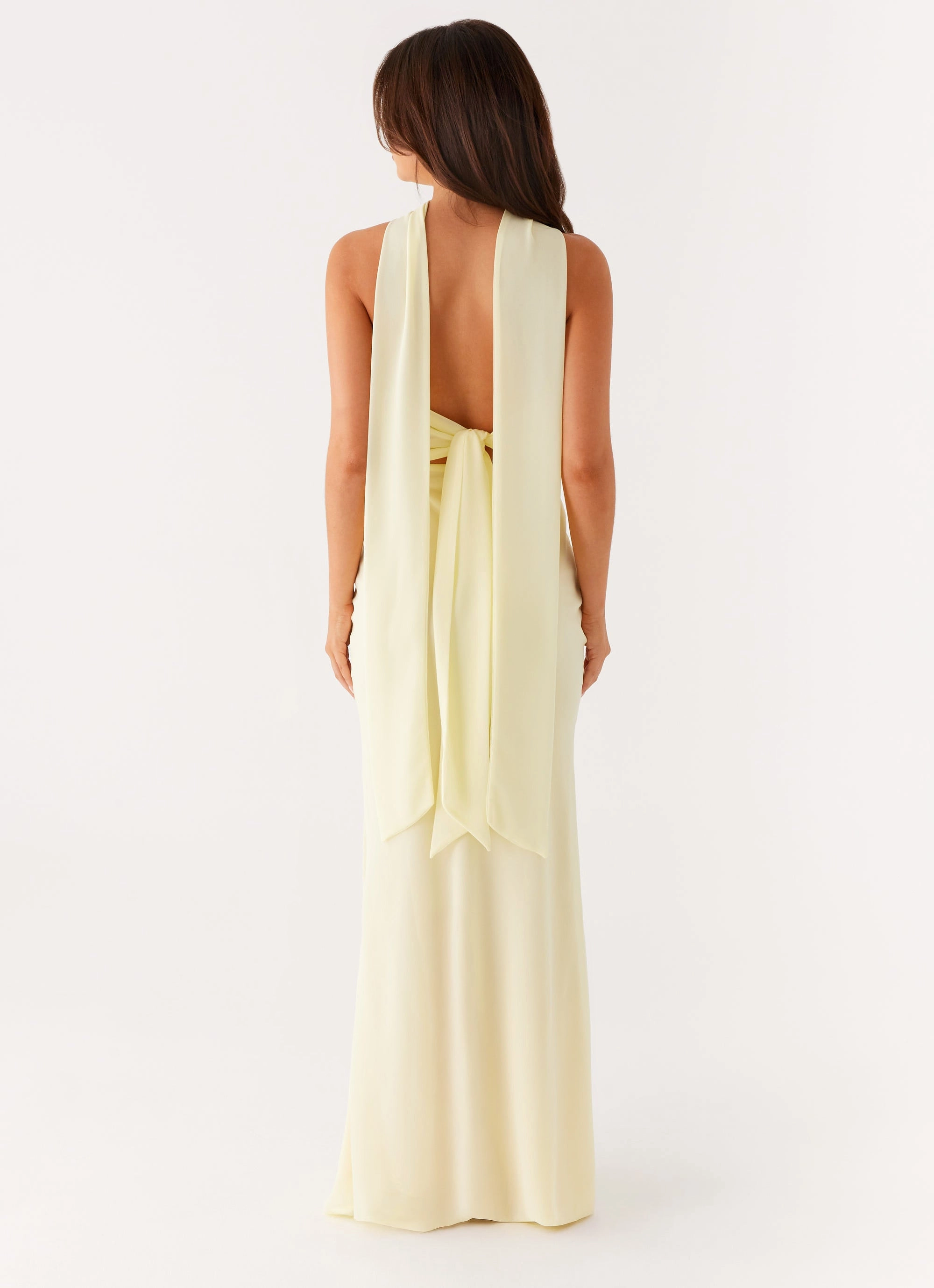 New Light Maxi Dress - Yellow Cold Layer Travel Outerwear